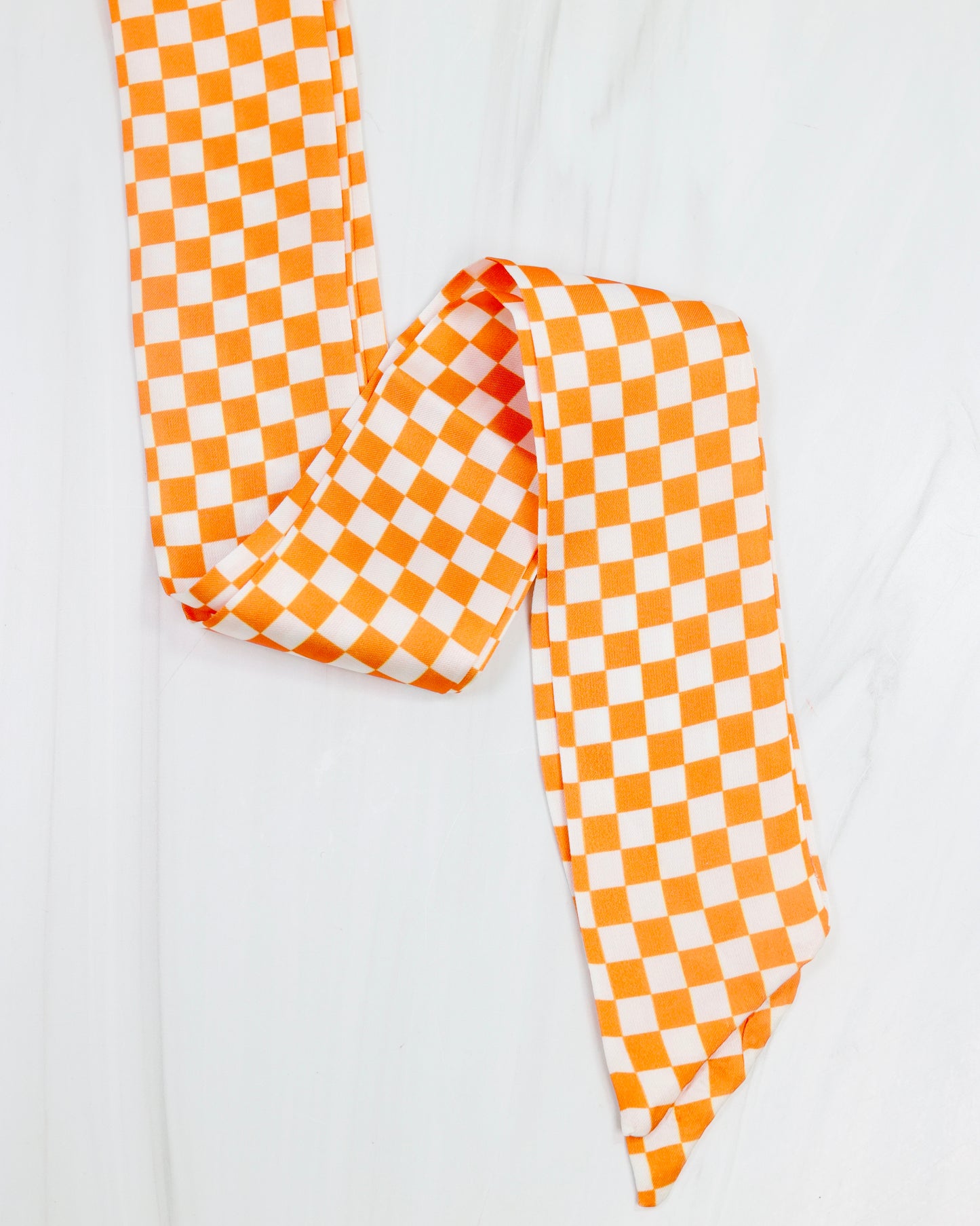 Serafina Scarf Orange Check