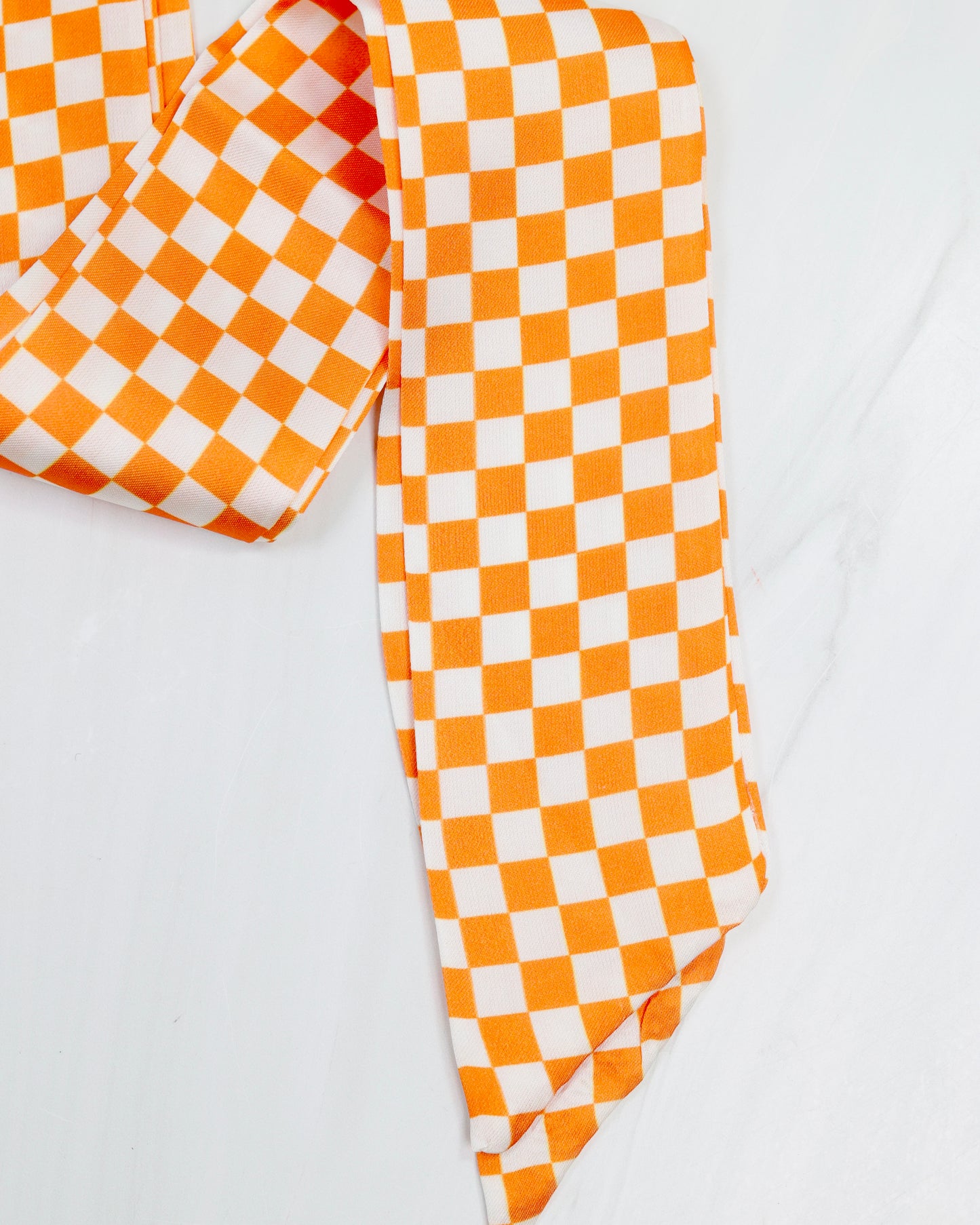 Serafina Scarf Orange Check