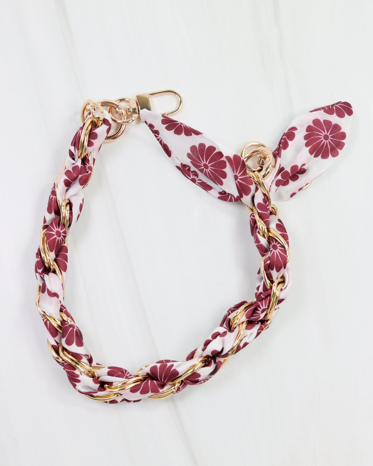 Serafina Scarf Purse Chain Mrn Floral