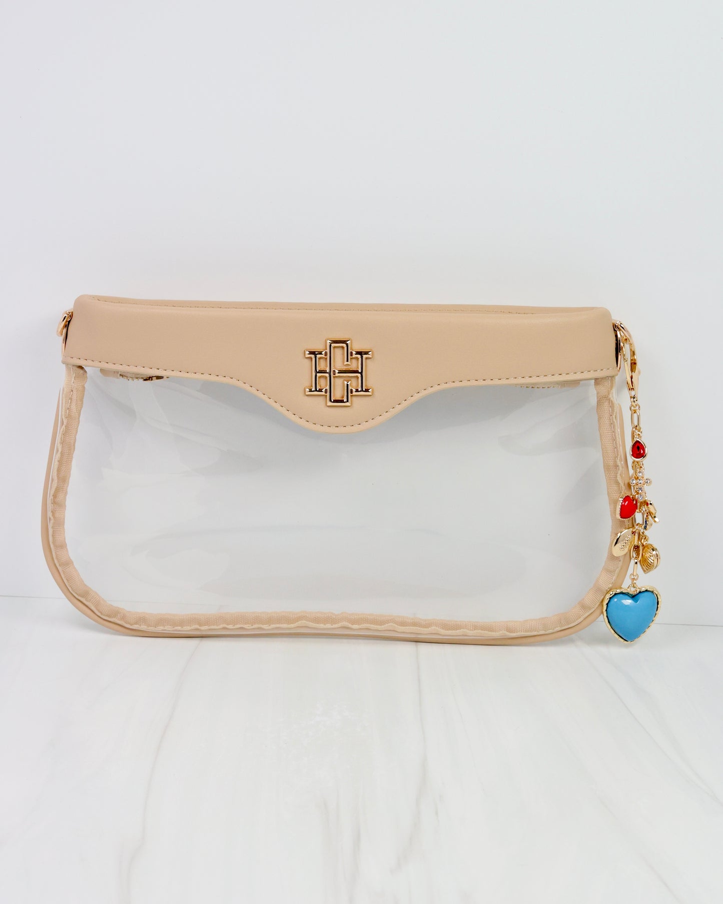 Sutton Bag Charm POWDER BLUE RED