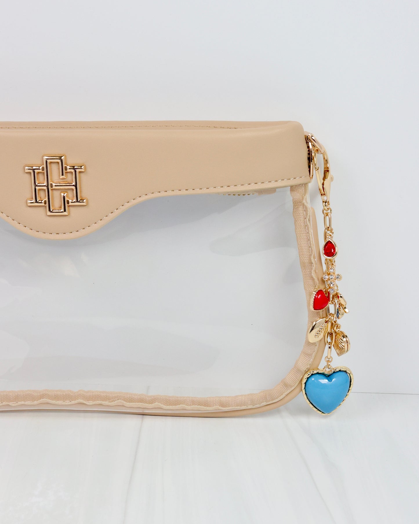 Sutton Bag Charm POWDER BLUE RED