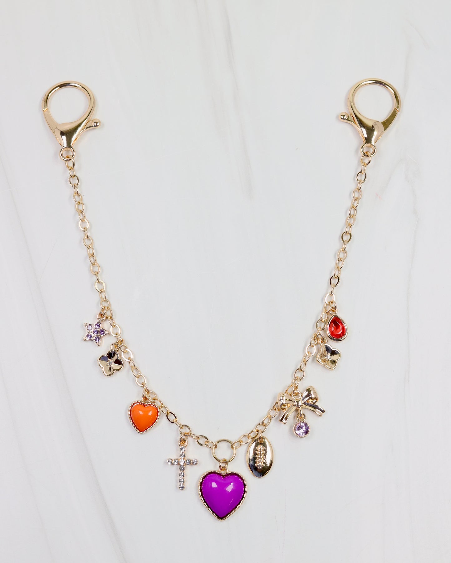 Avery Bag Chain PURPLE ORANGE