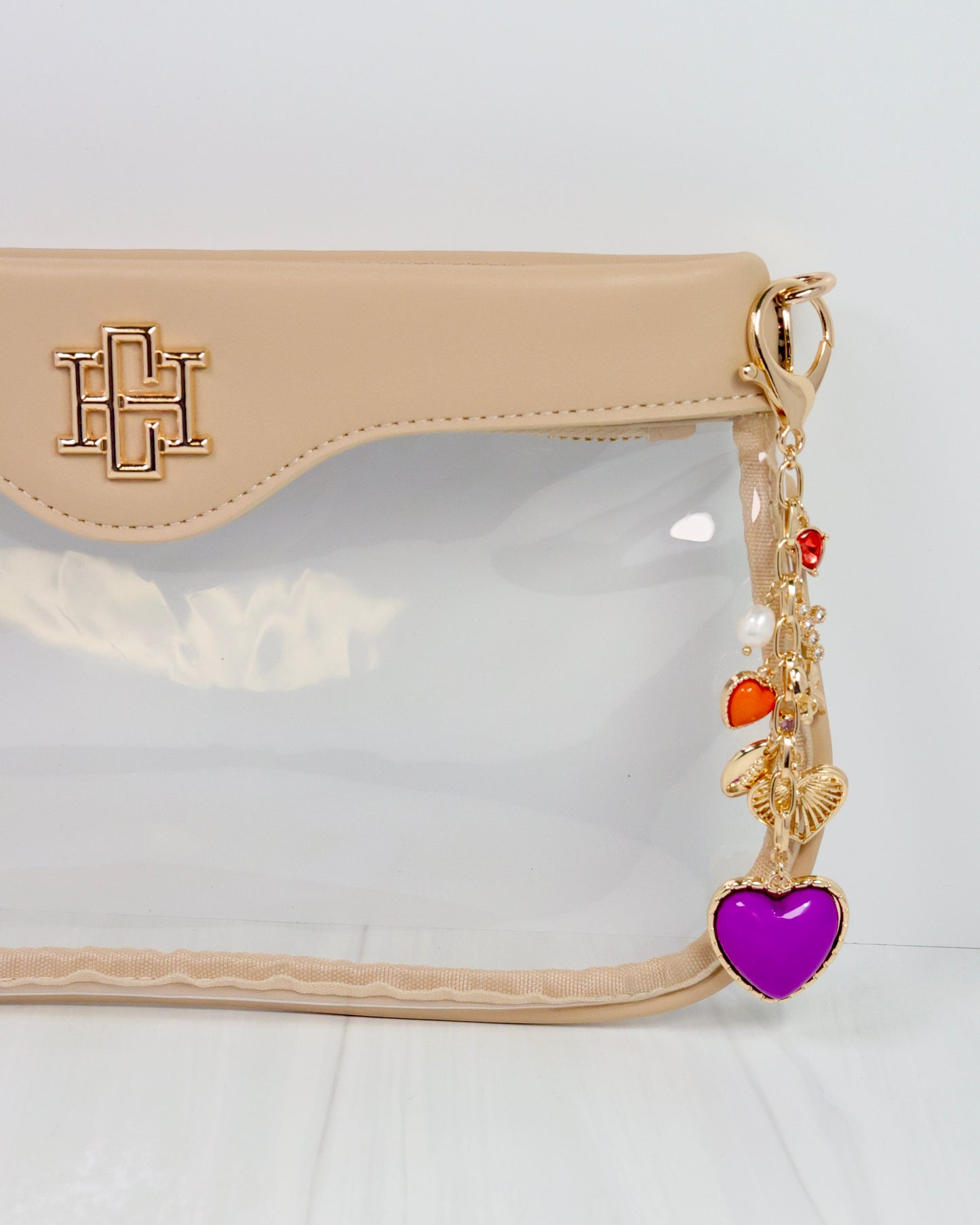Sutton Bag Charm PURPLE ORANGE
