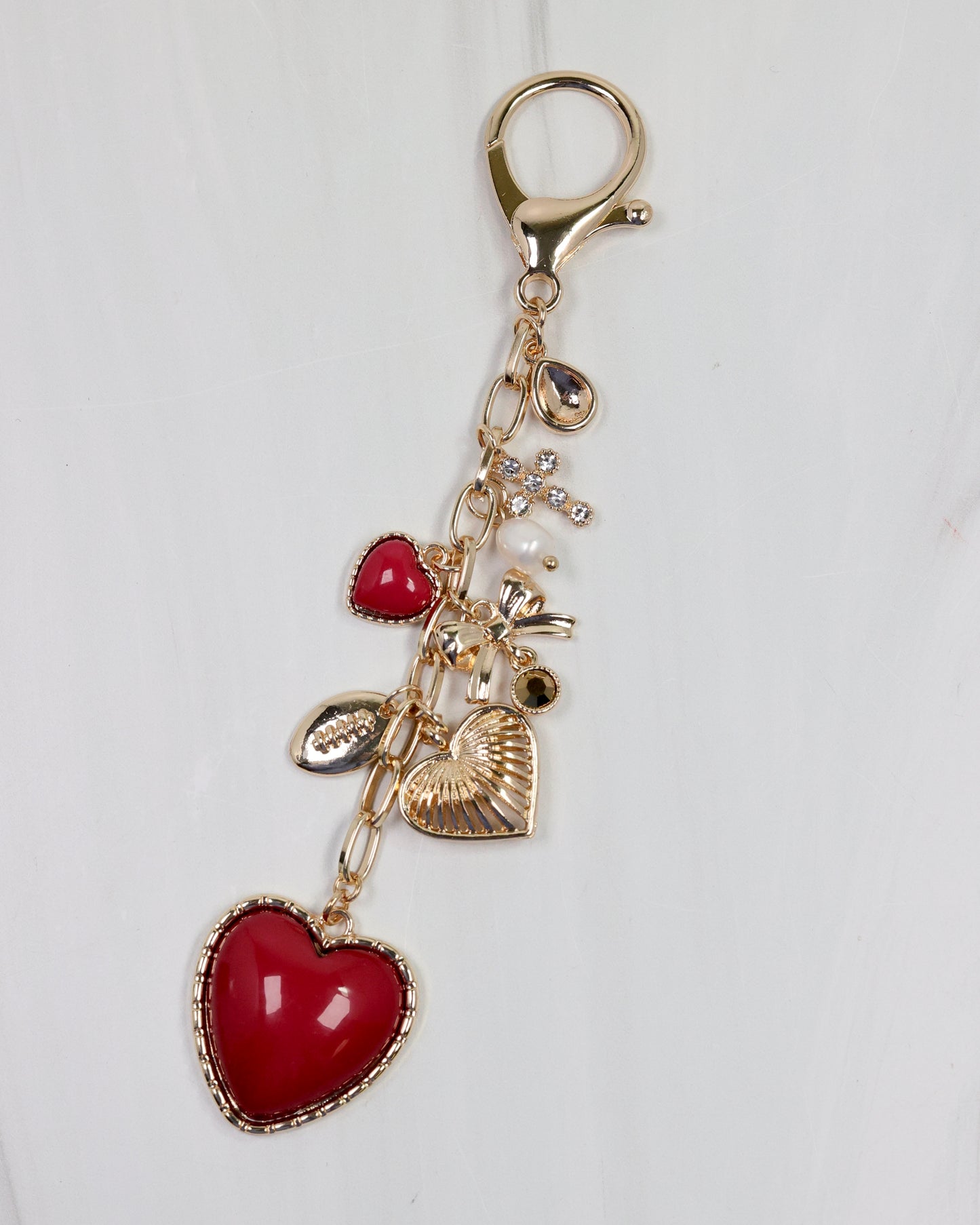 Sutton Bag Charm GARNET