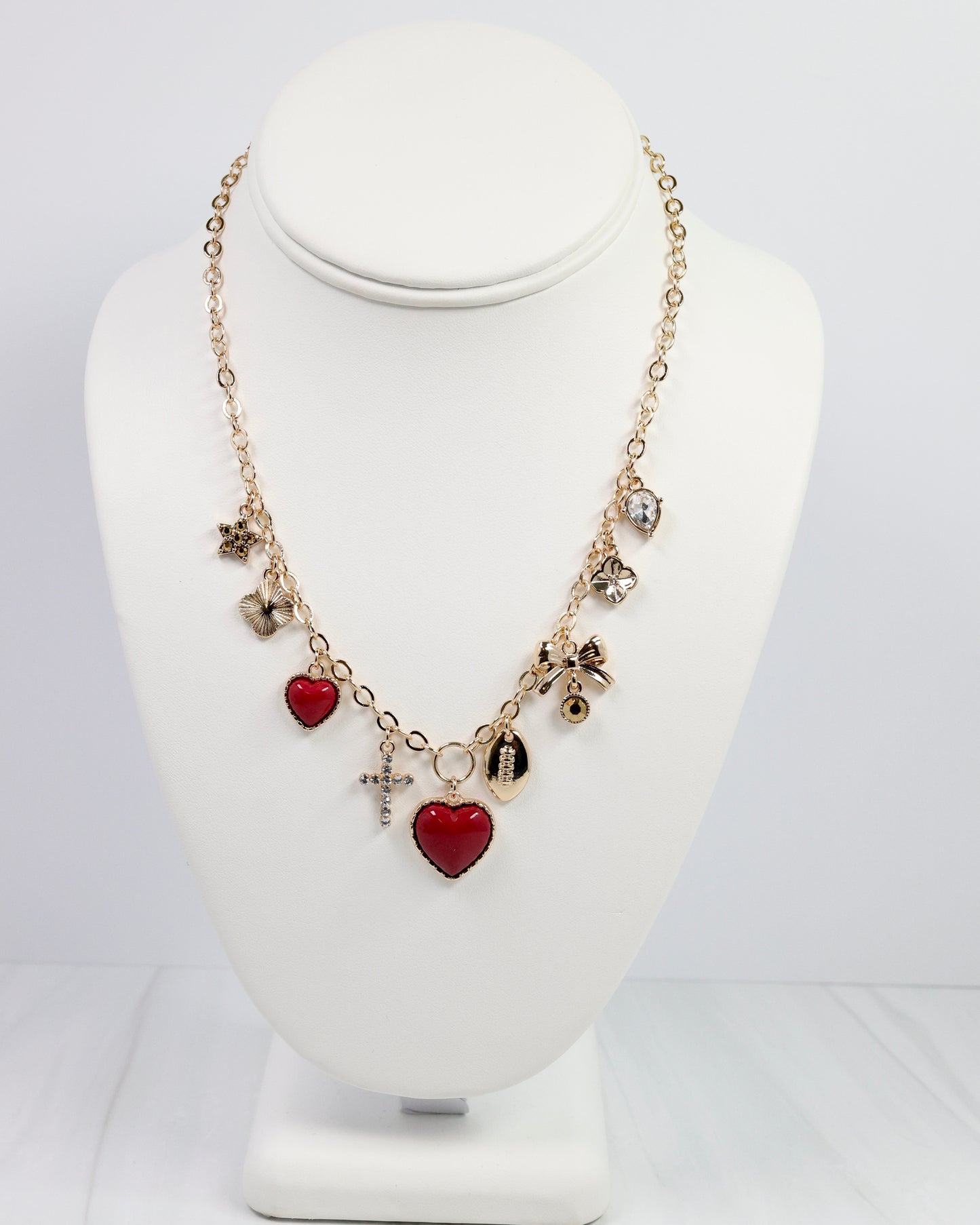 Bentley Charm Necklace GARNET