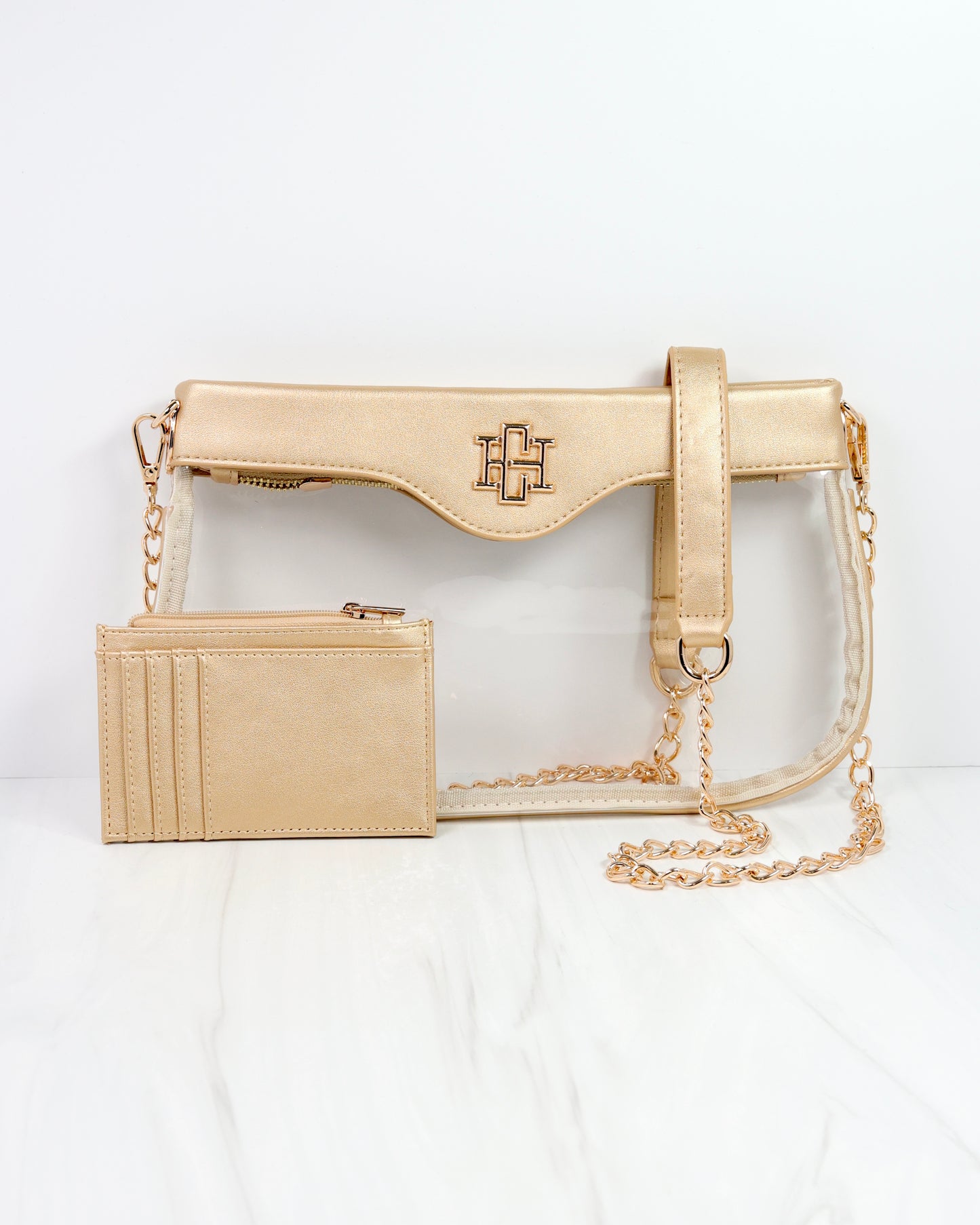 Madi Clear Crossbody GOLD