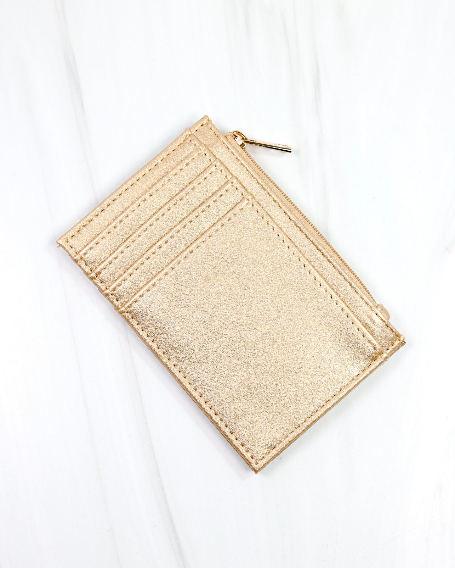 Molly Zip Card Holder GOLD