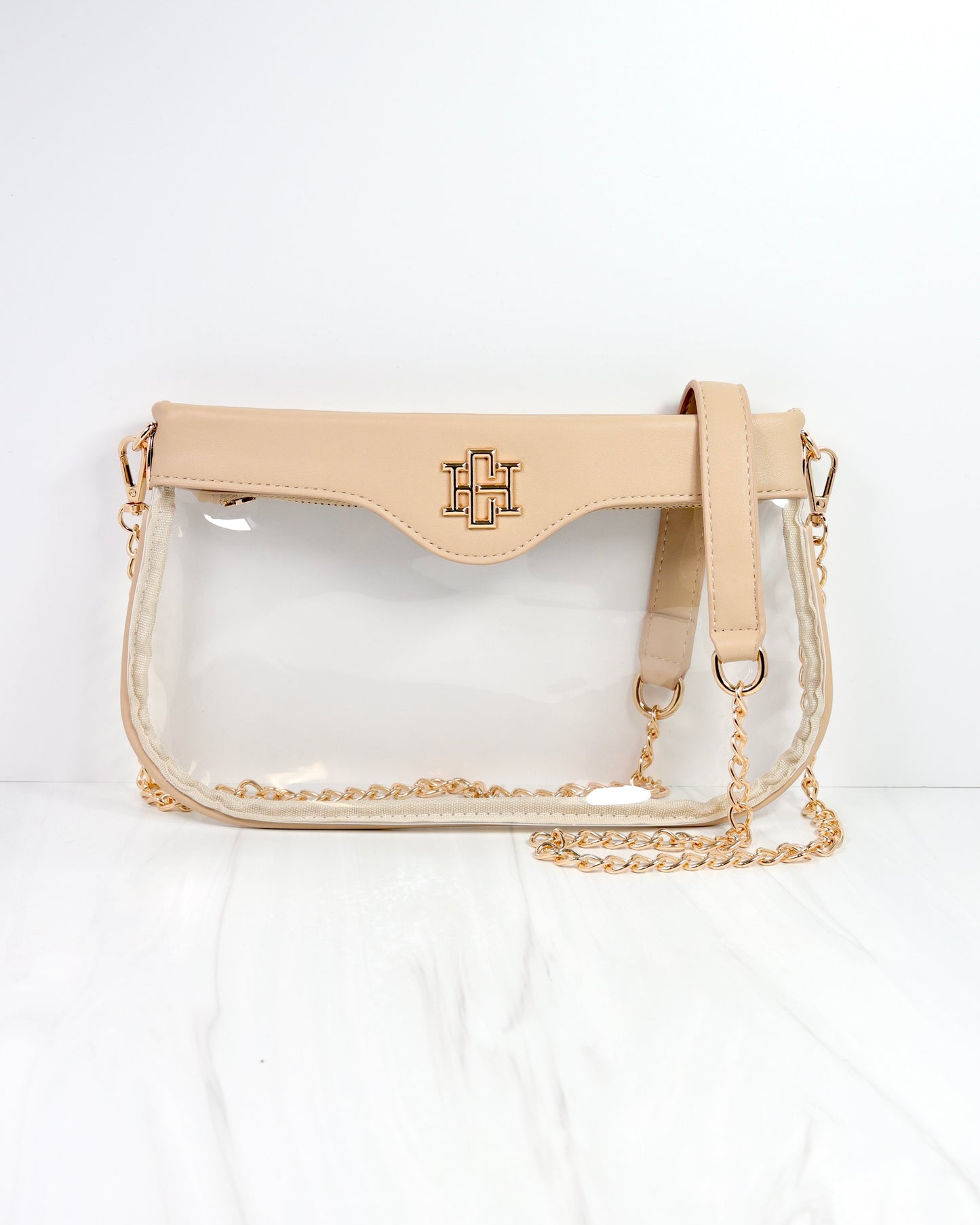 Madi Clear Crossbody NUDE