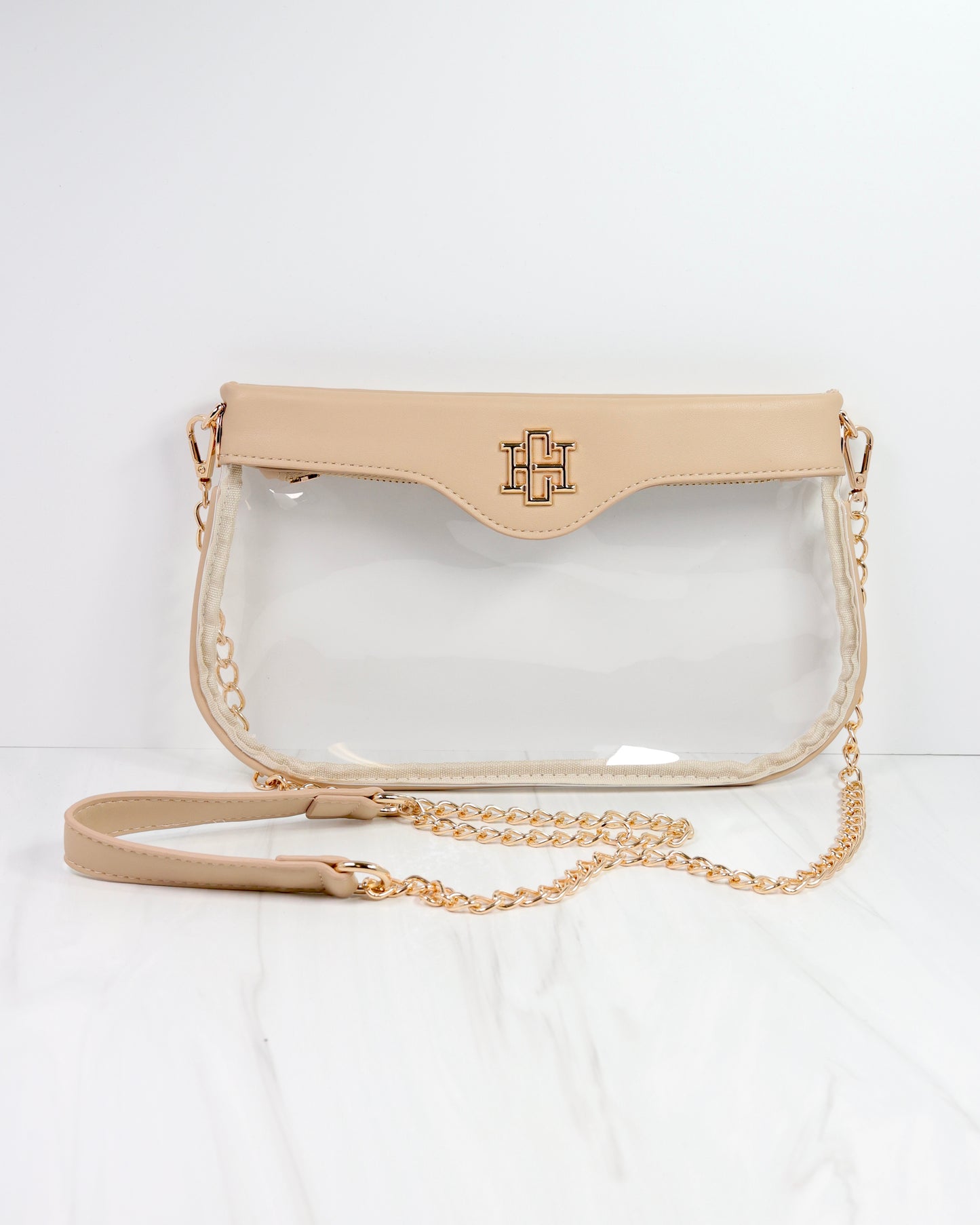 Madi Clear Crossbody NUDE