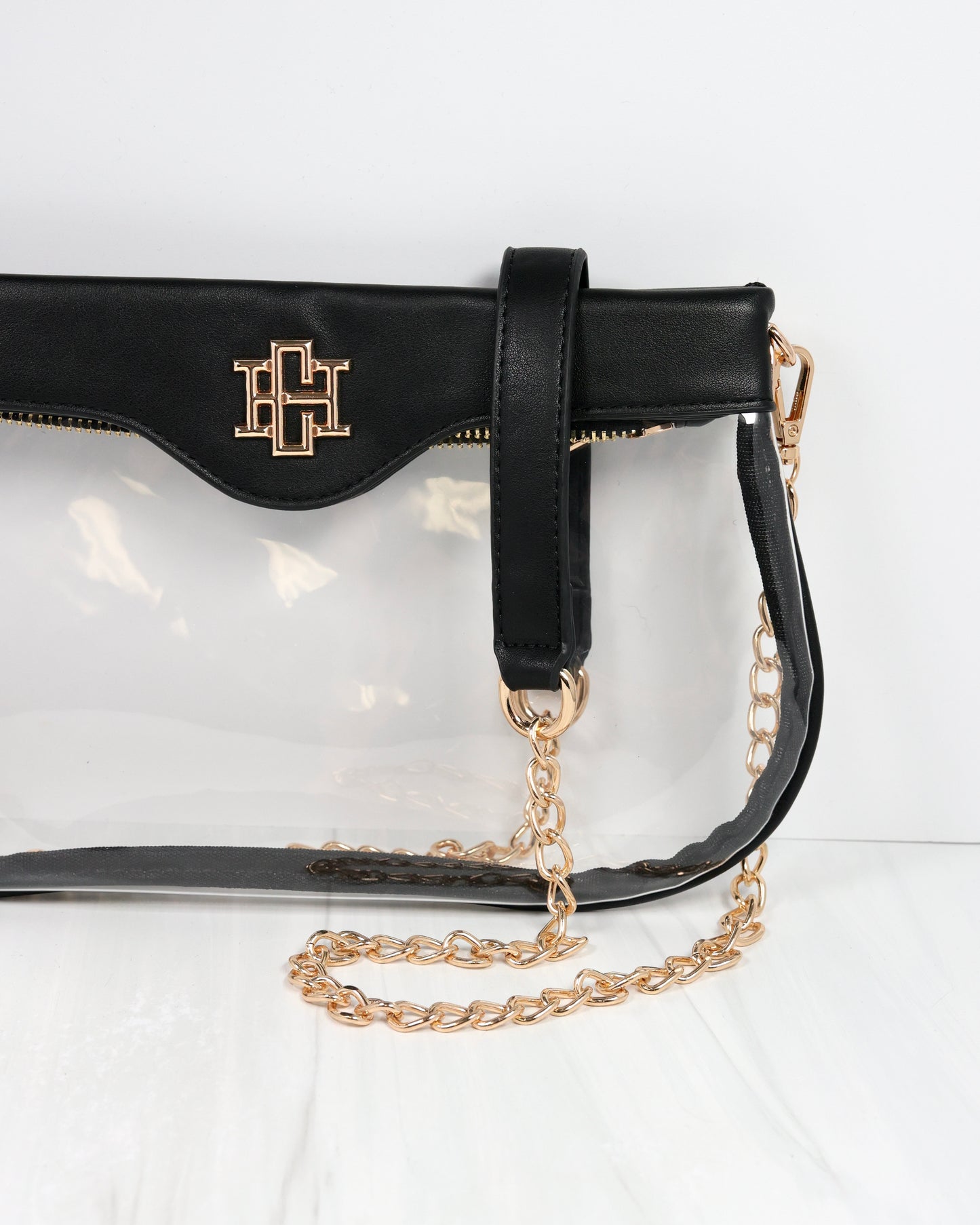 Madi Clear Crossbody BLACK