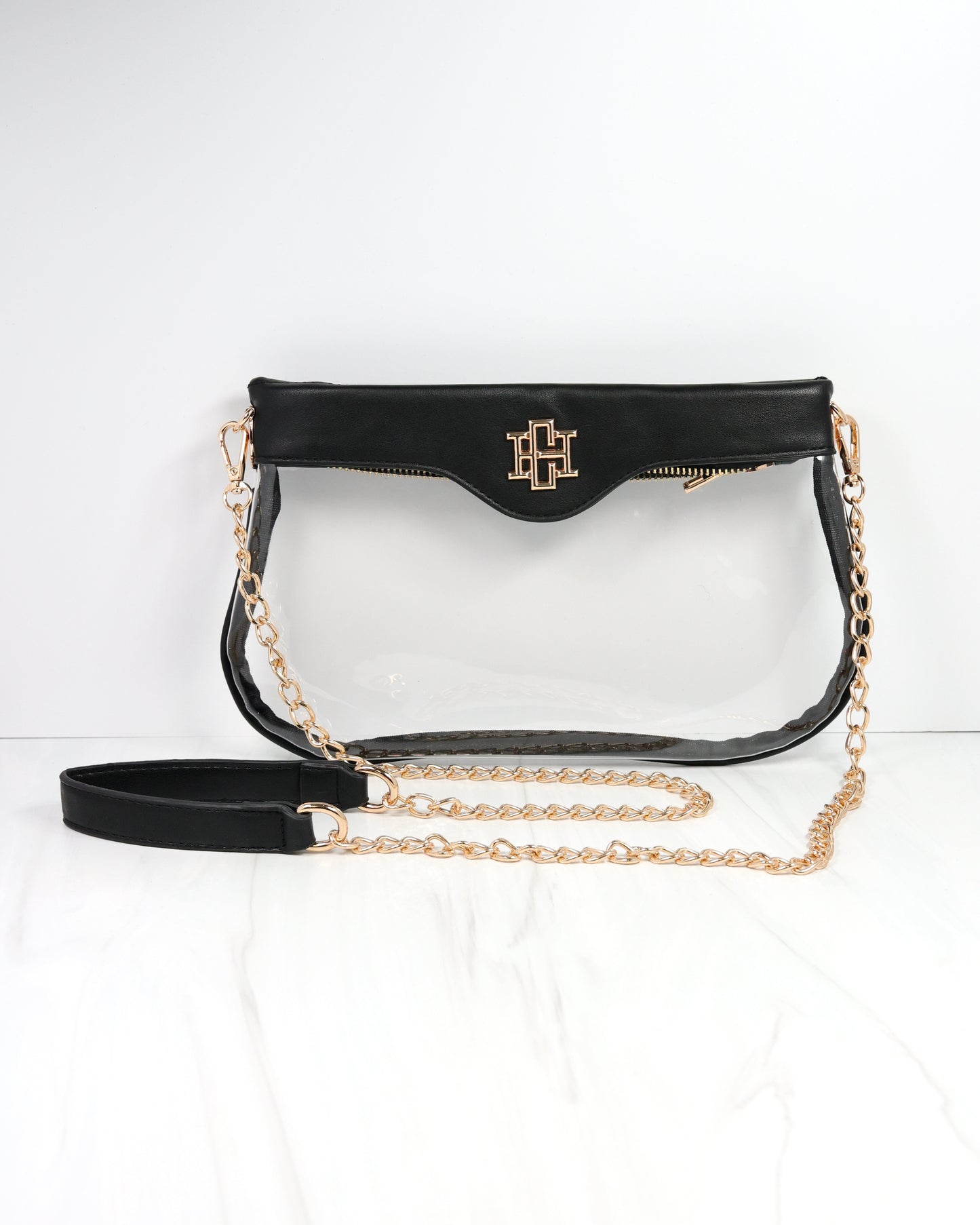 Madi Clear Crossbody BLACK