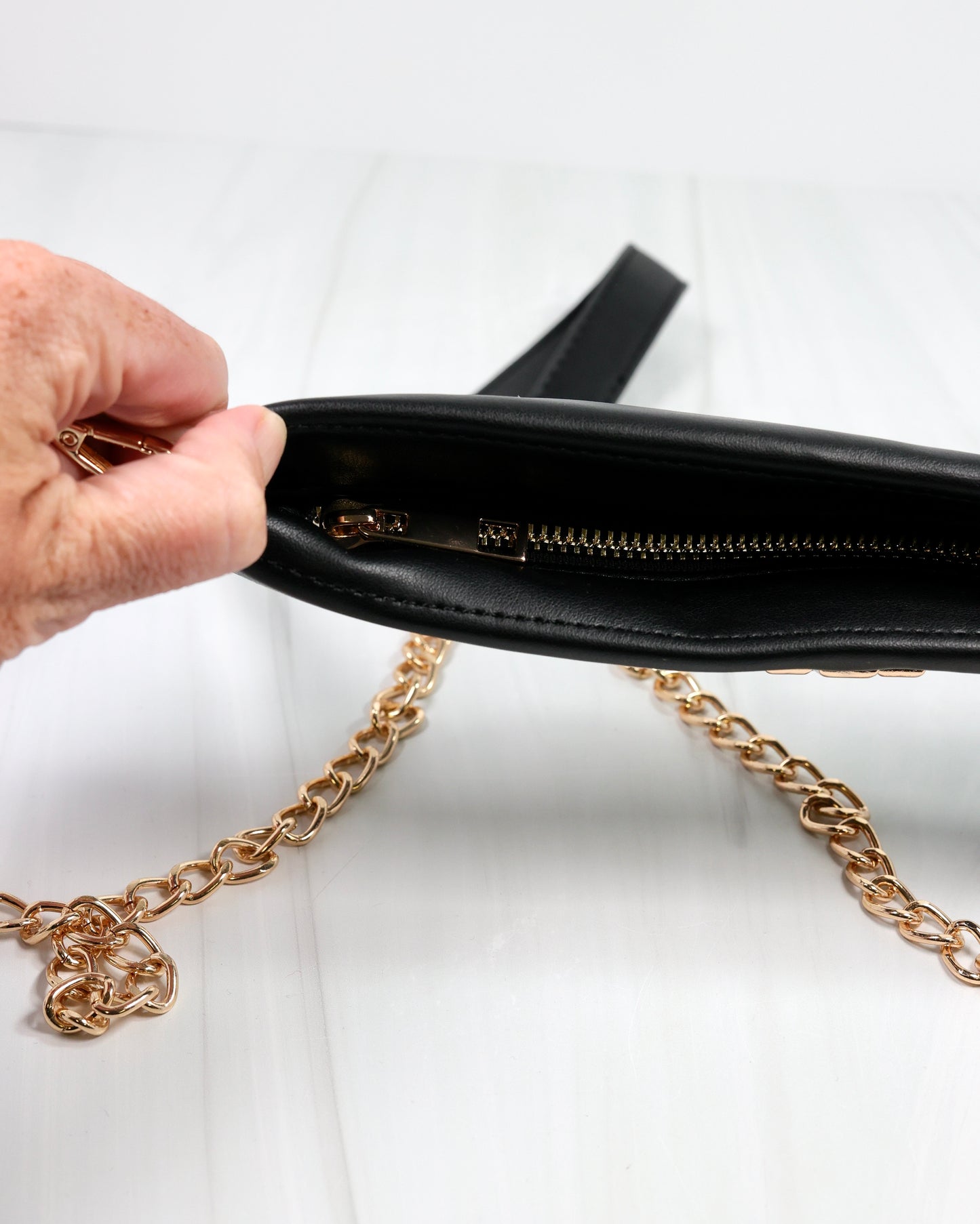 Madi Clear Crossbody BLACK