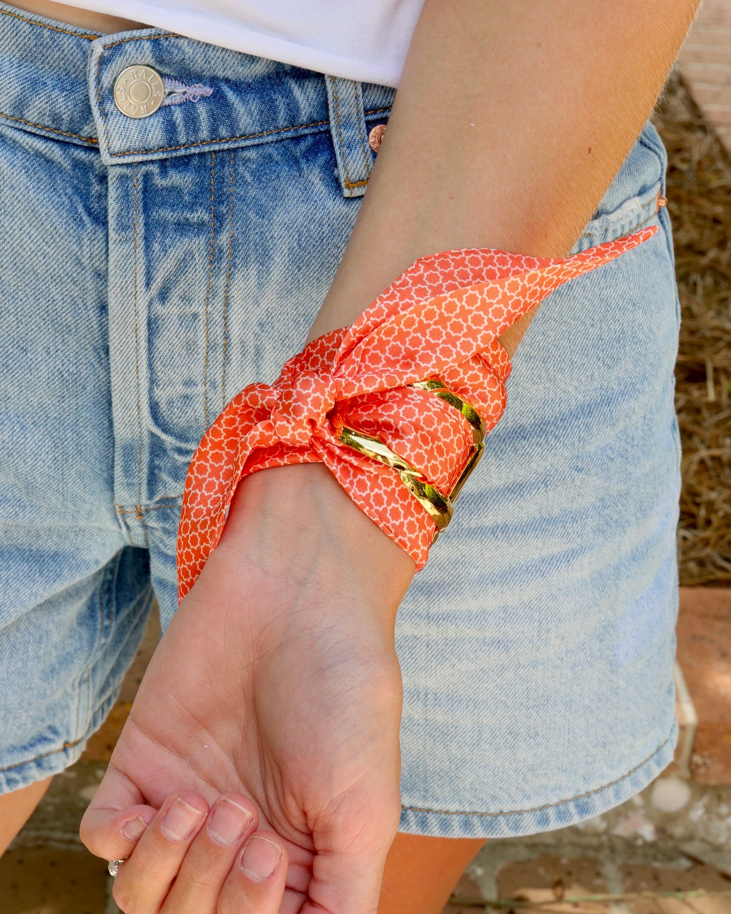 Serafina Scarf Bracelet Orange