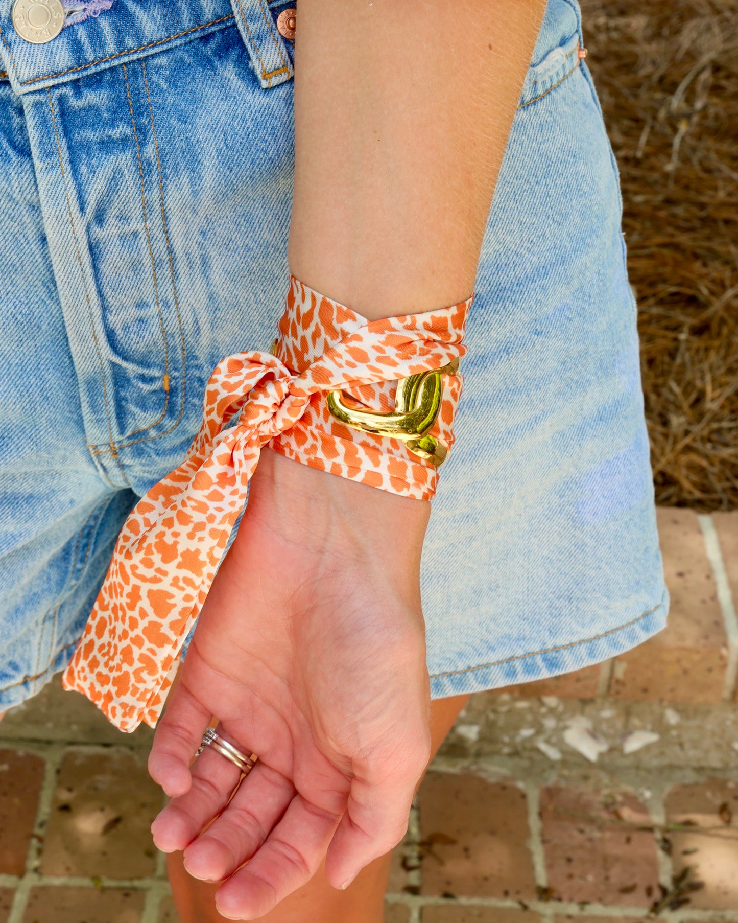 Serafina Scarf Bracelet Orange Lep