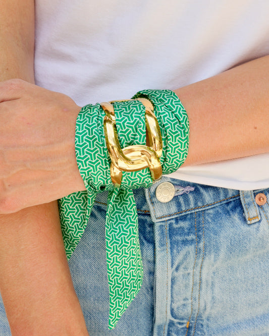 Serafina Scarf Bracelet Green