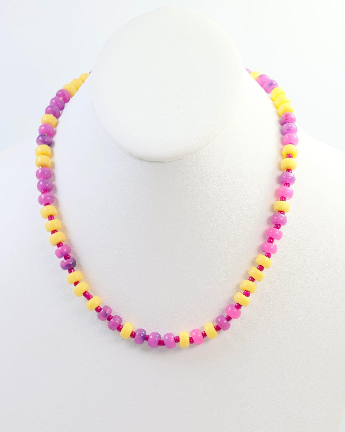 Ellison Stone Necklace Purple Gold