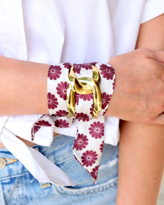Serafina Scarf Bracelet Mrn Floral