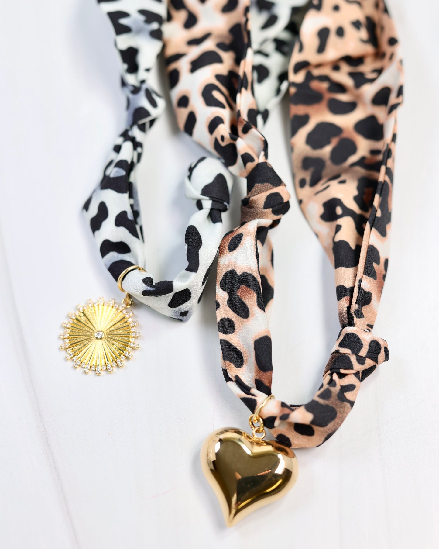 Leopard Scarf Necklace Bundle