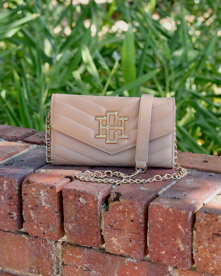 Caroline Hill Carlington Clutch/Crossbody Gold EC