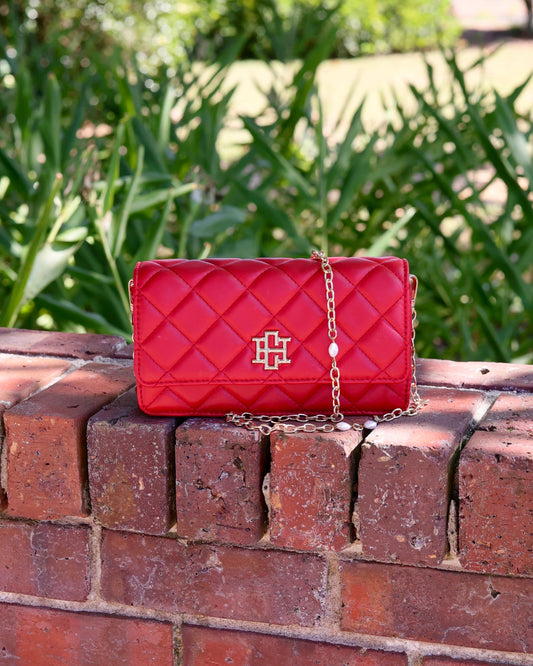 Brynleigh Clutch Crossbody Red SQ