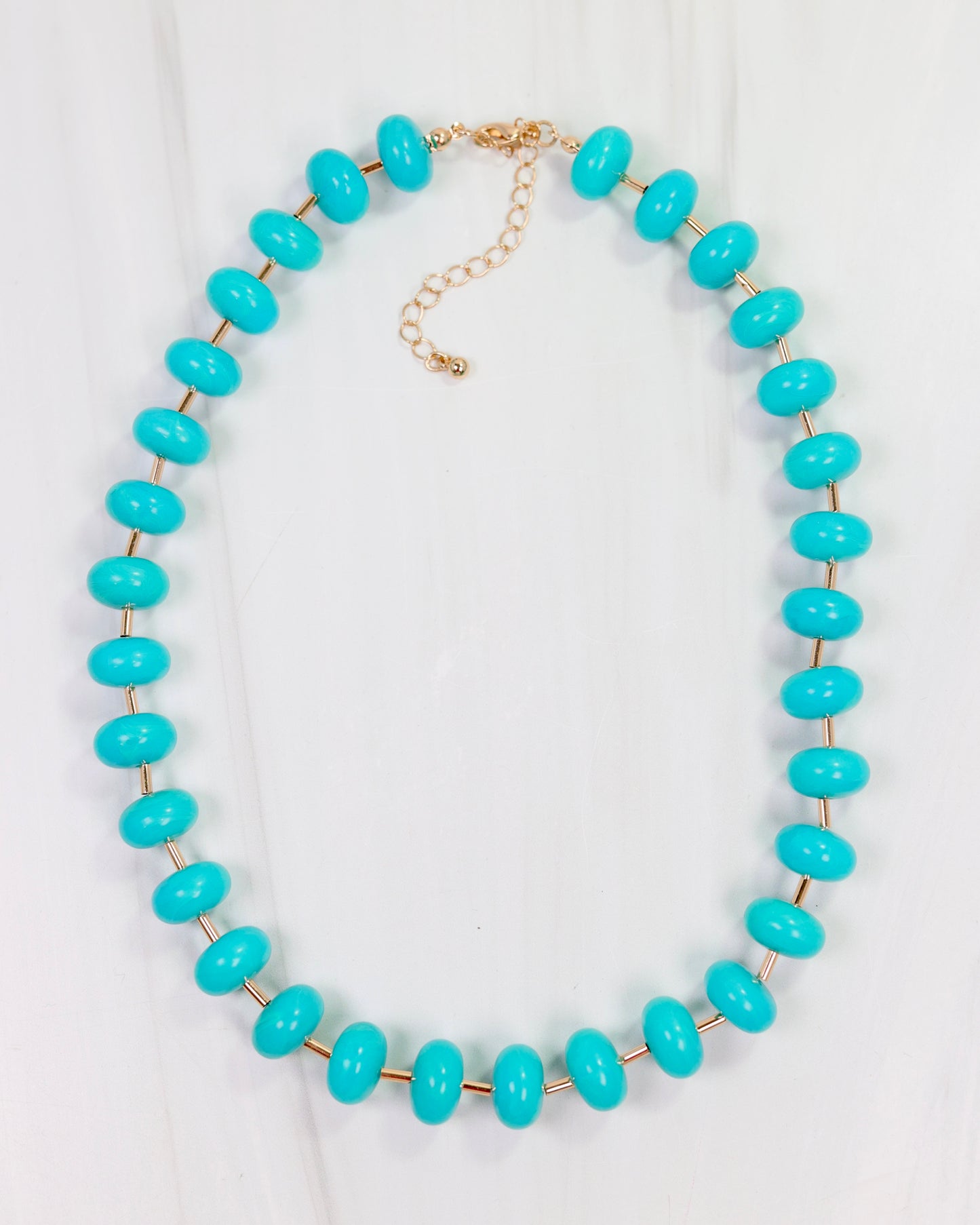 Erica Beaded Necklace Turquoise