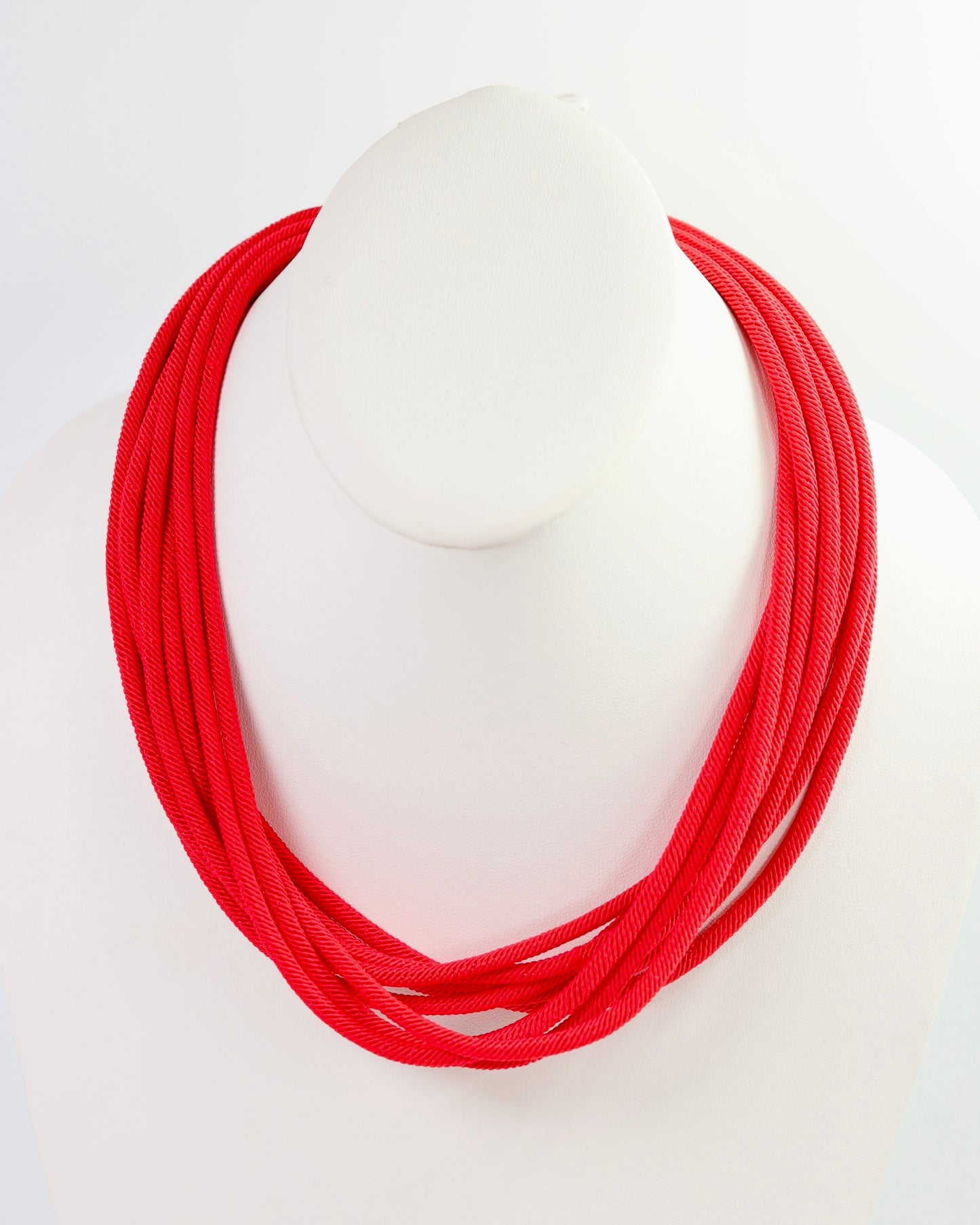 Cranston Cord Necklace Red