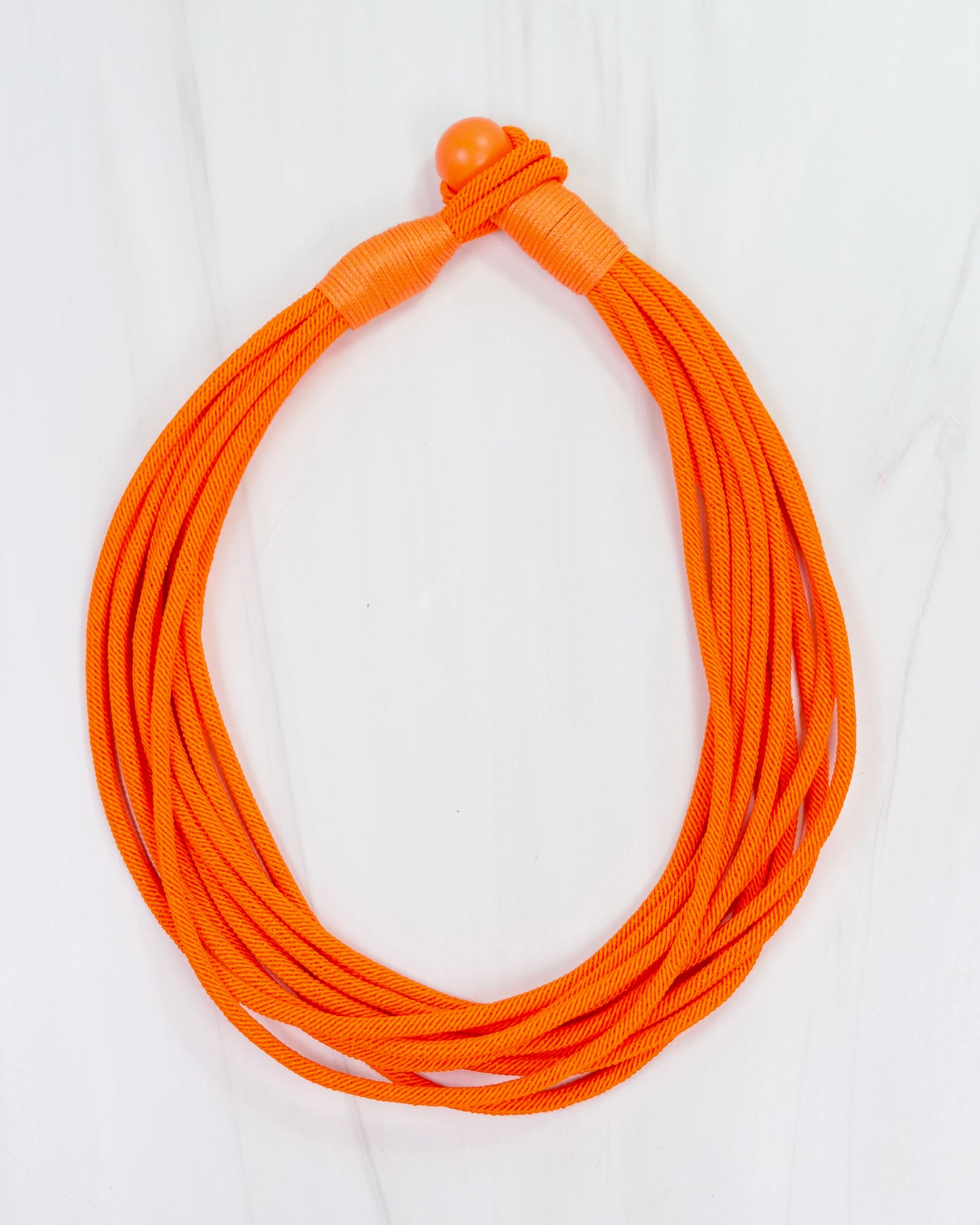 Cranston Cord Necklace Orange