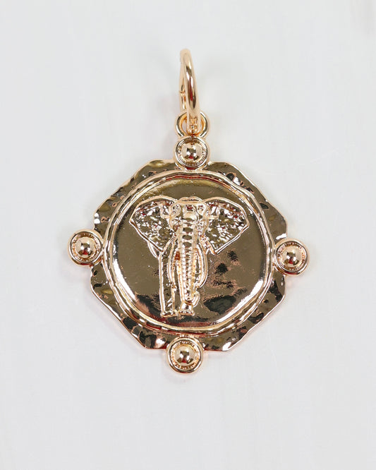 Eliot Elephant Charm Gold