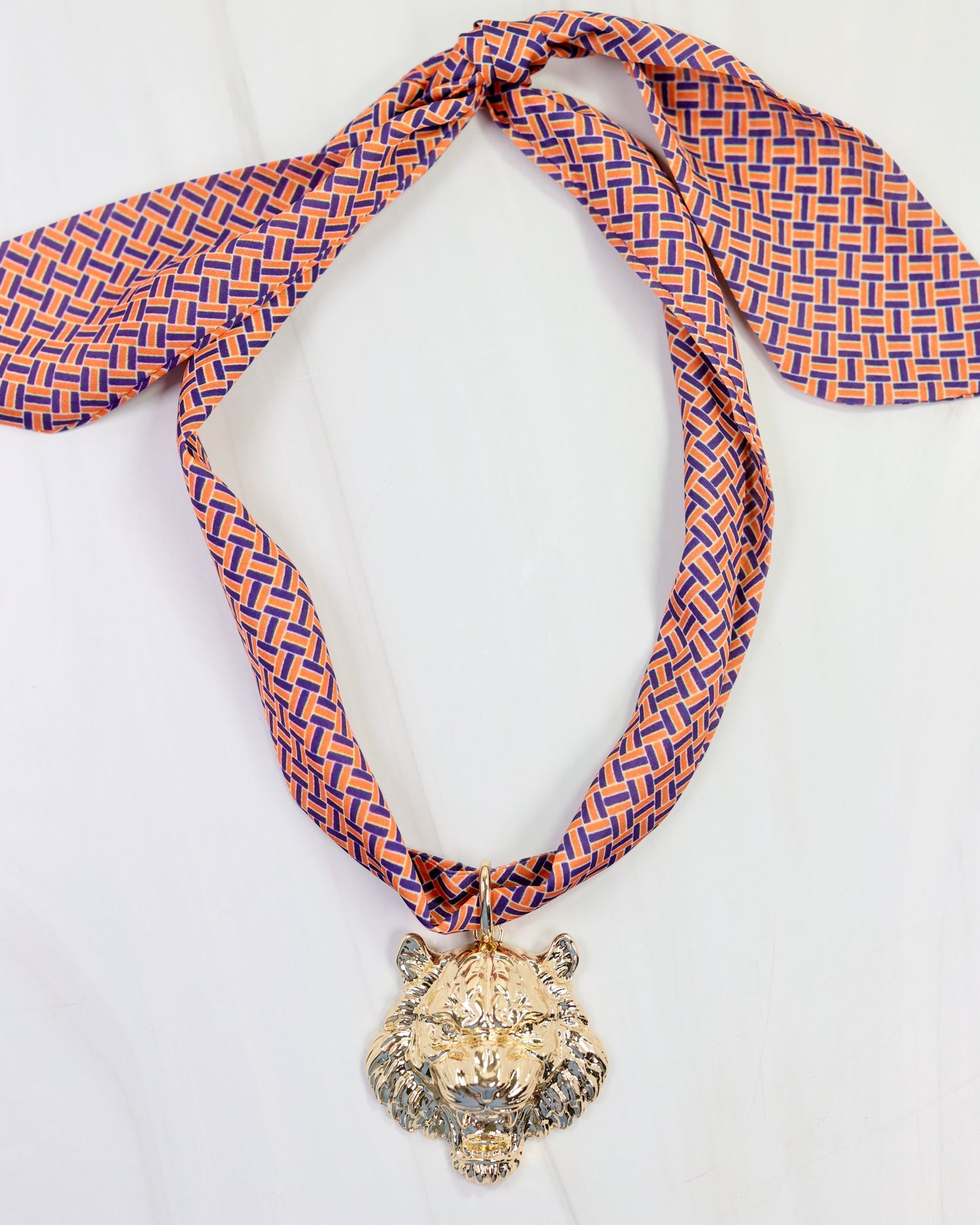 Growling Tiger Charm Gold