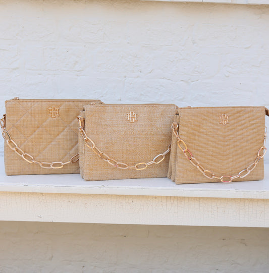 Ariana Crossbody Straw Bundle