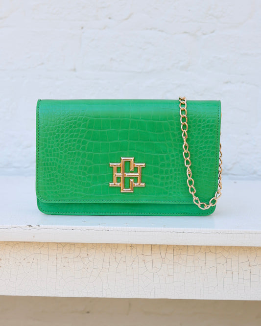 Bryn Clutch/Crossbody Kelly Green EC