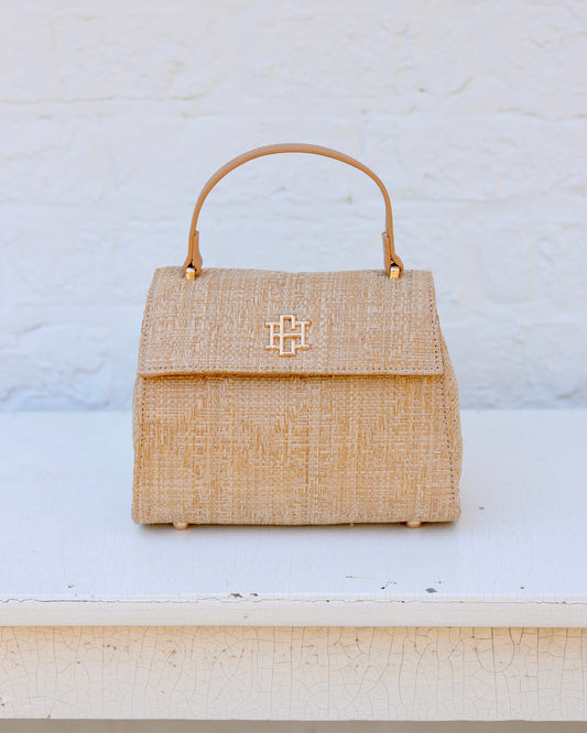 Vivienne Handbag in Natural Lattice Tan