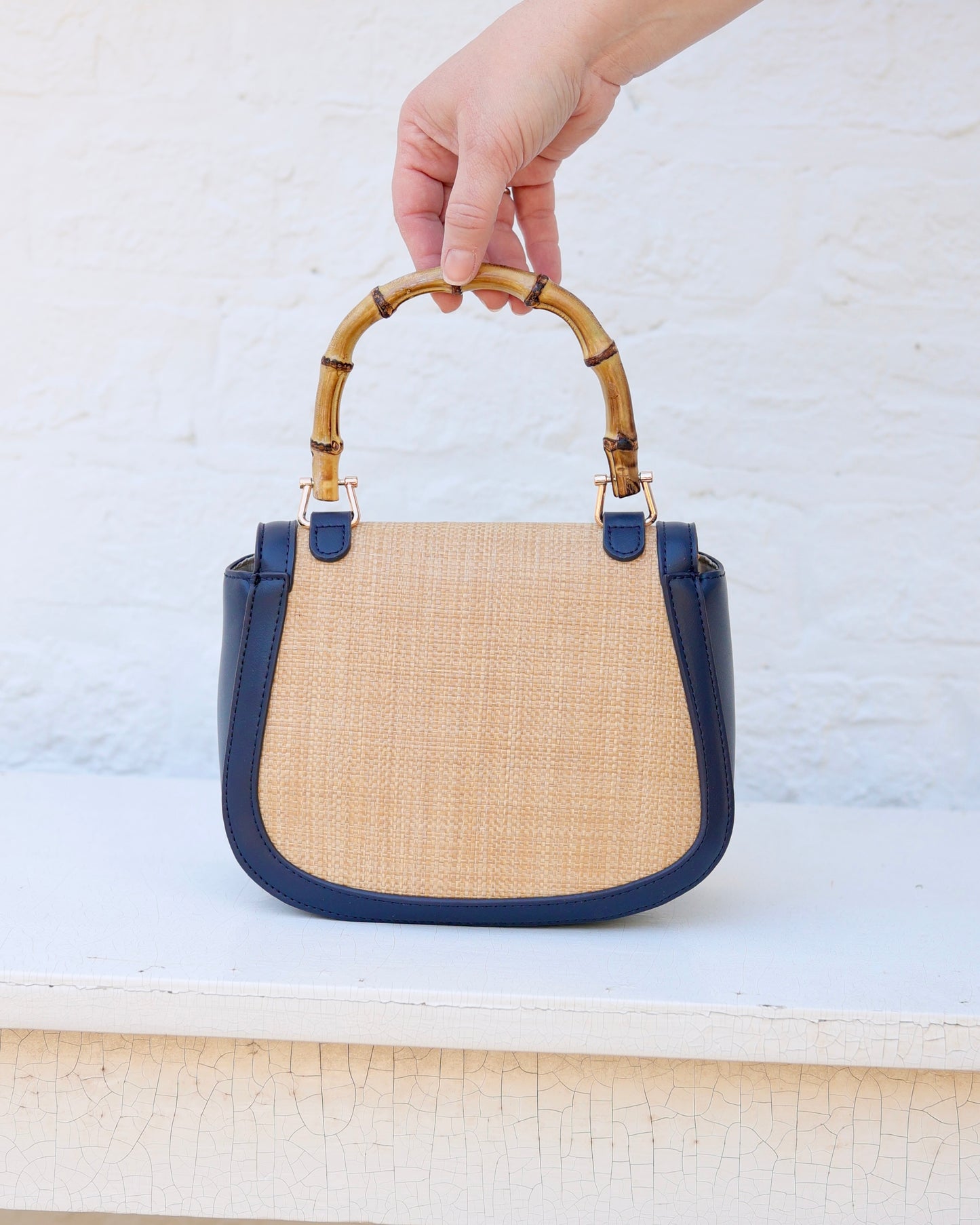 Jessica Handbag Natural Navy
