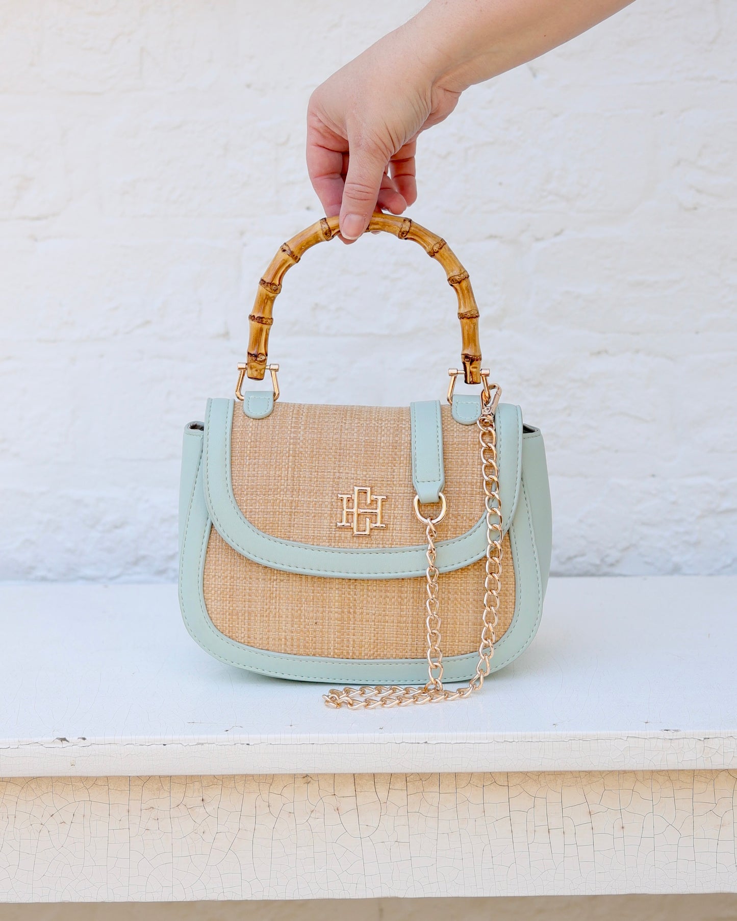 Jessica Handbag Natural Mint