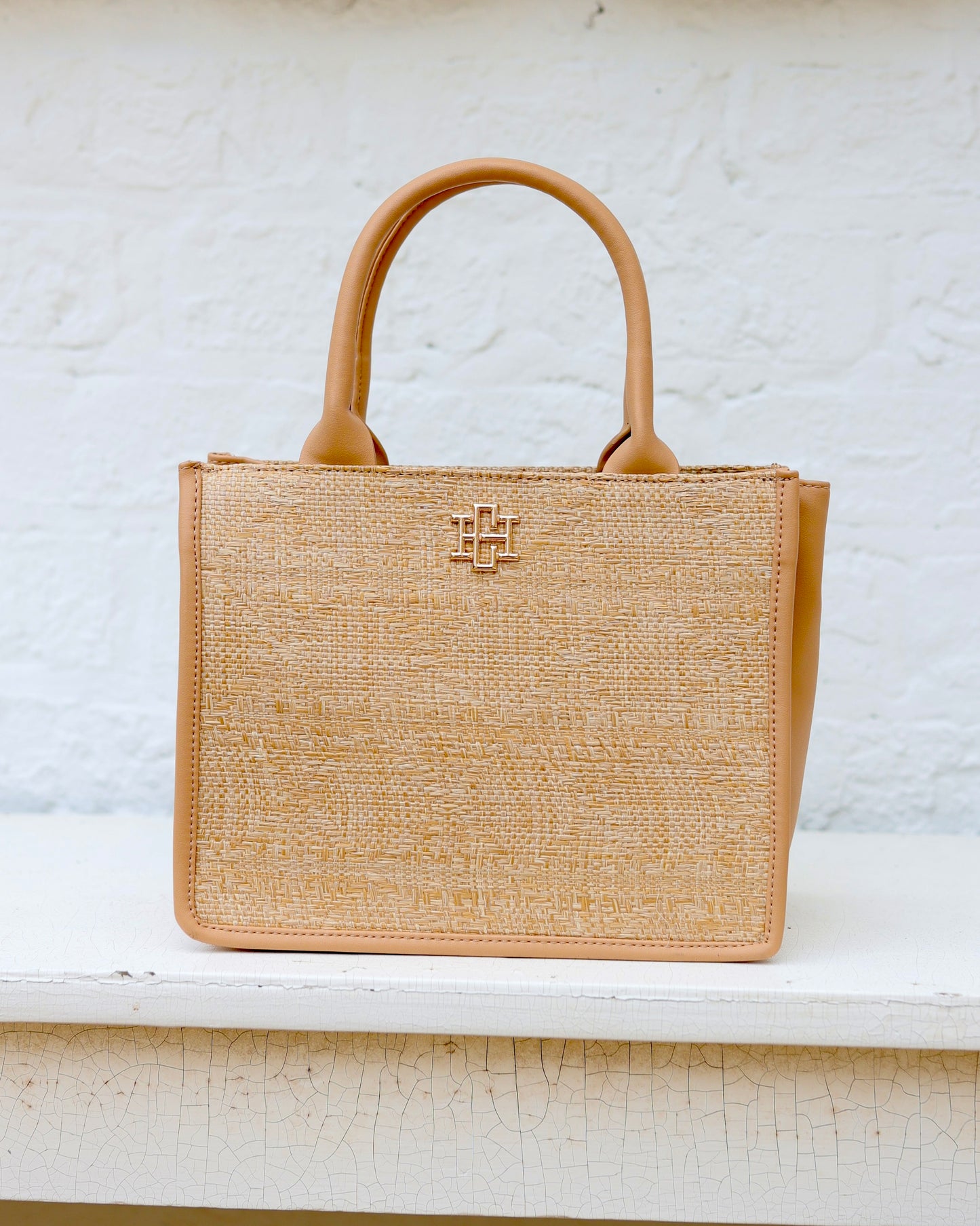 Ricky Mini Tote Natural Lattice