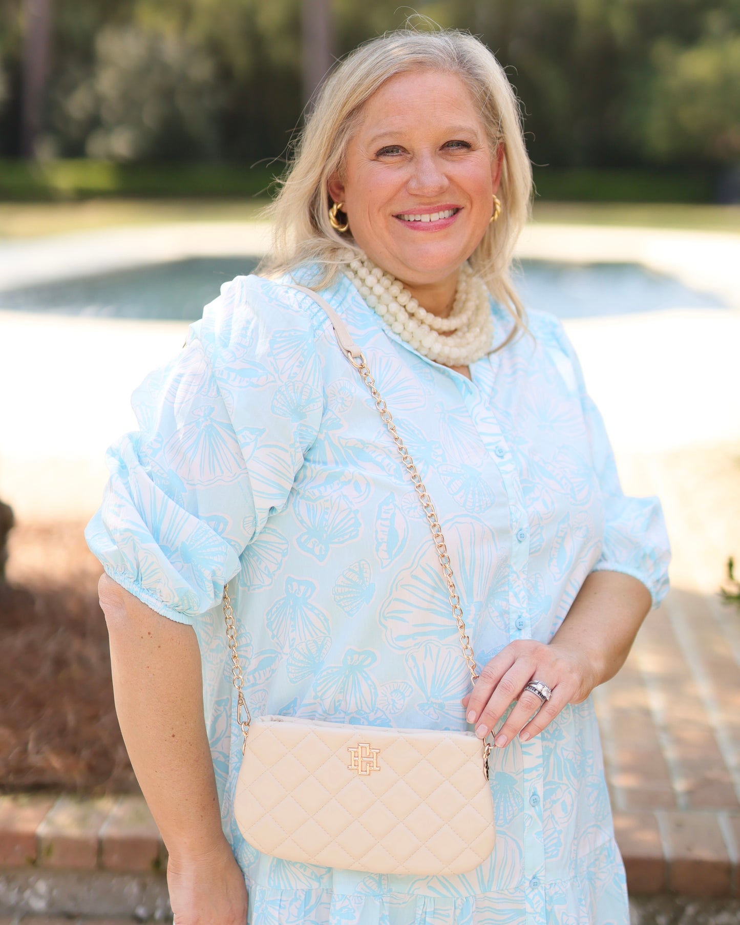 Livi Crossbody Cream Quilted