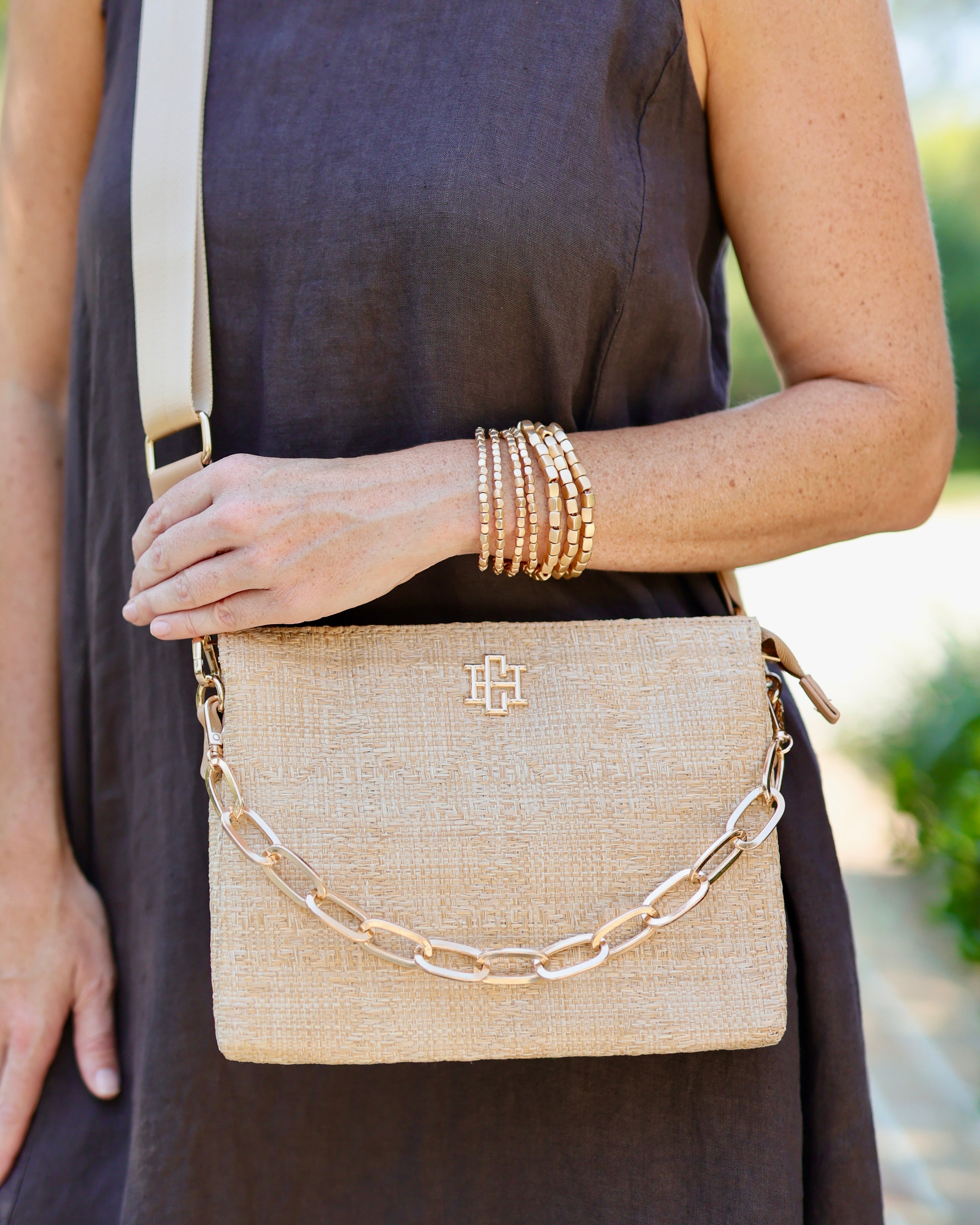 Ariana Crossbody Natural Lattice – Caroline Hill Wholesale