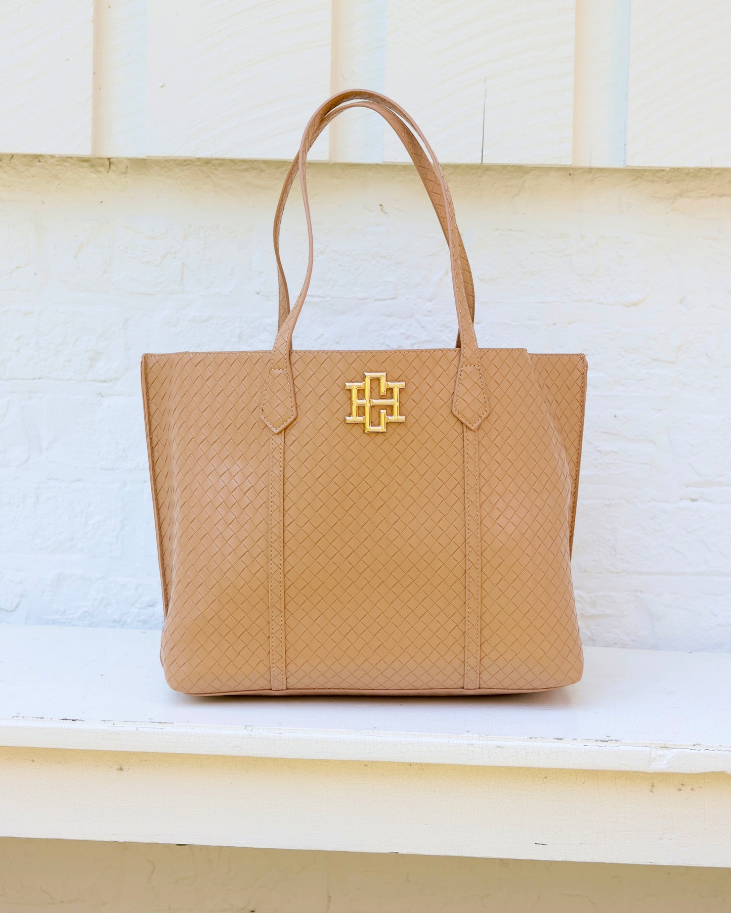 Heath Tote Bag Woven Tan