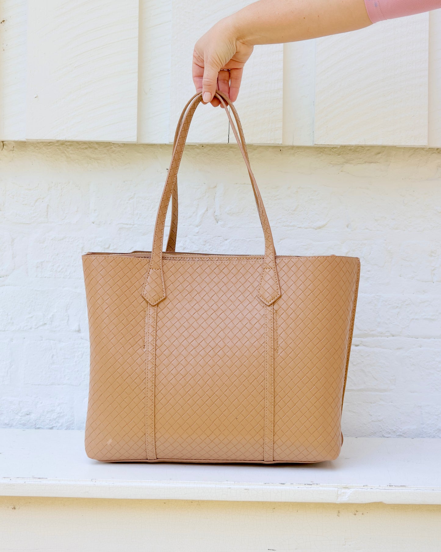 Heath Tote Bag Woven Tan