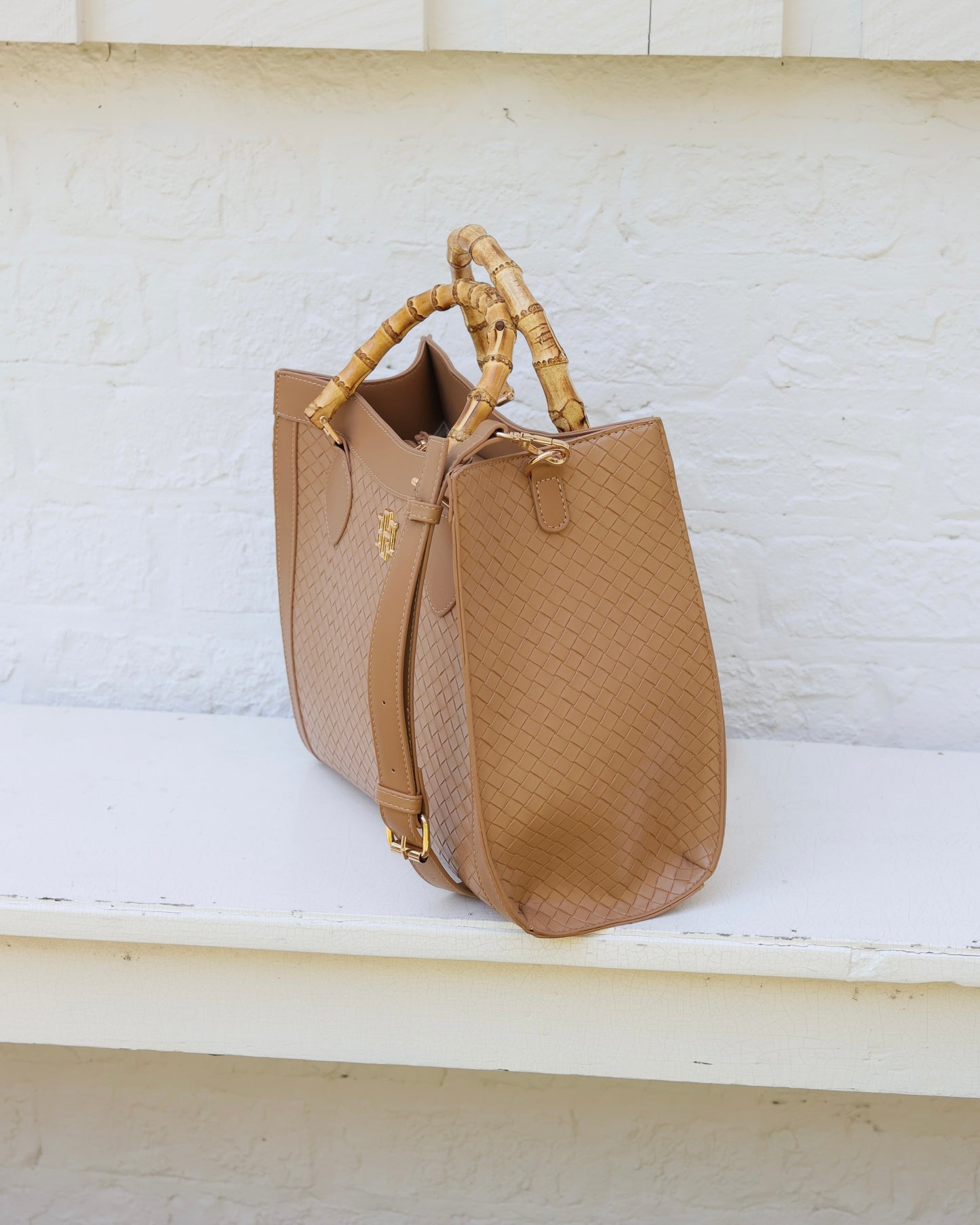 Palmer Tote Woven Tan