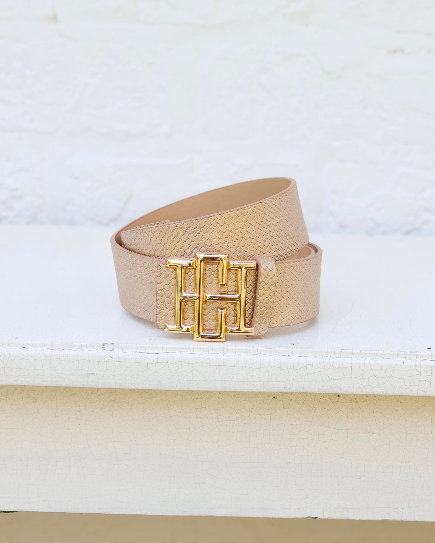 Bridgette Belt Woven Gold