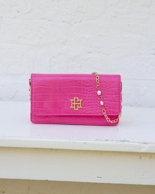 Brynleigh Clutch Crossbody Hot Pink EC