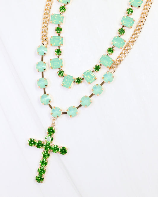 Multi Green Cross Glam Bundle