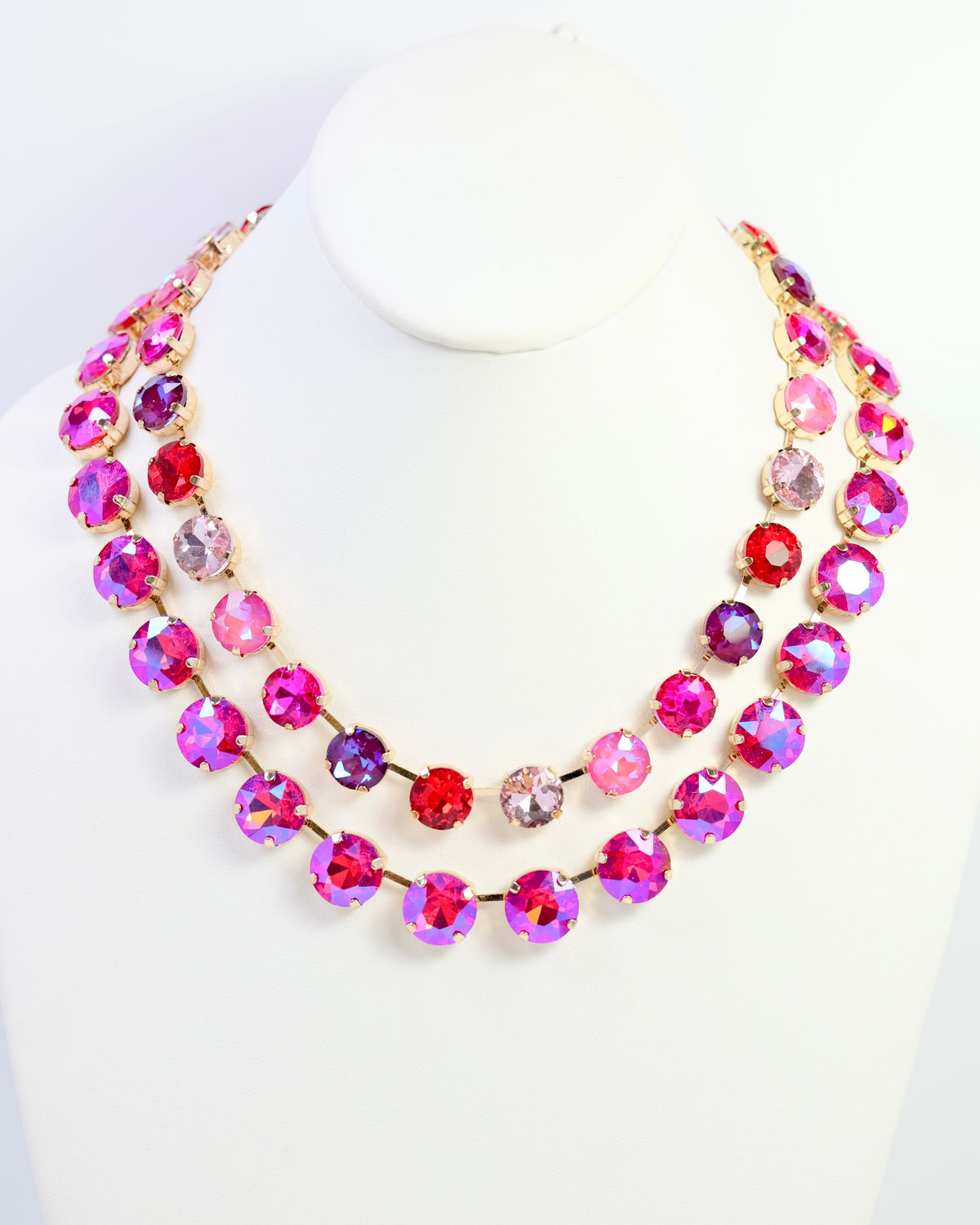 Hot Pink Layered Necklace