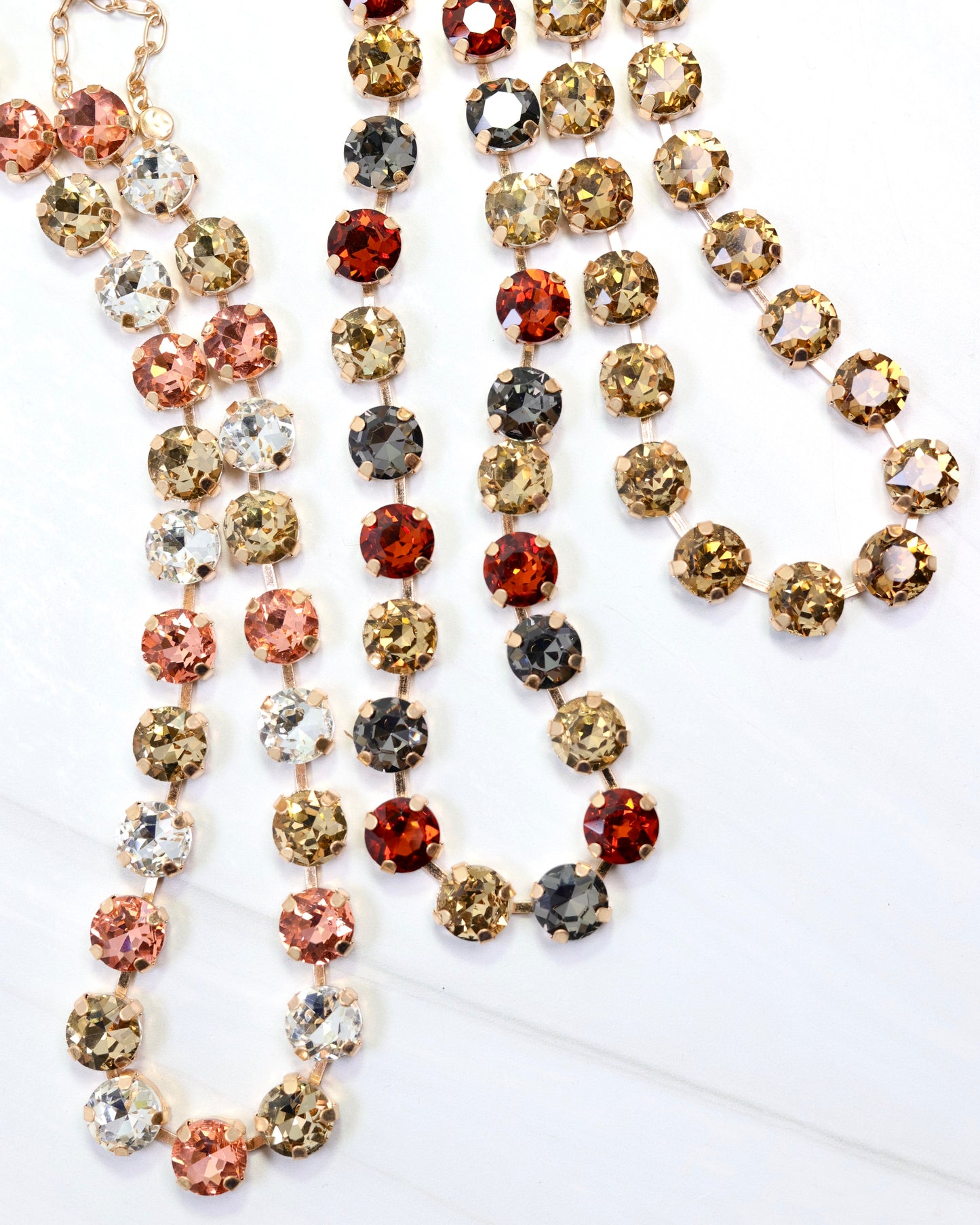 Neutral Glittering Necklace Bundle