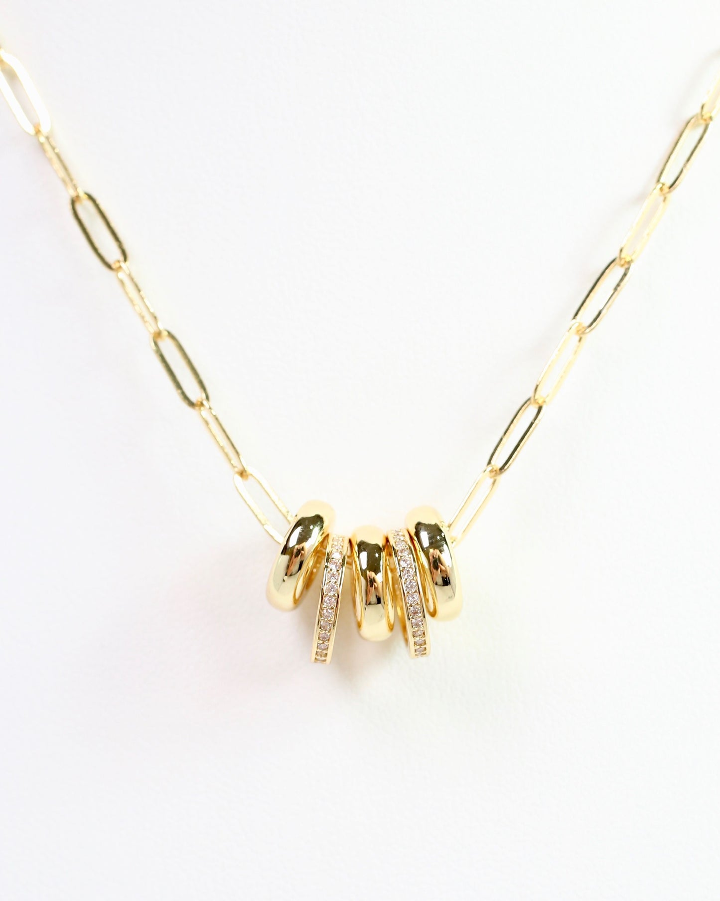 Creighton Charm Necklace Gold