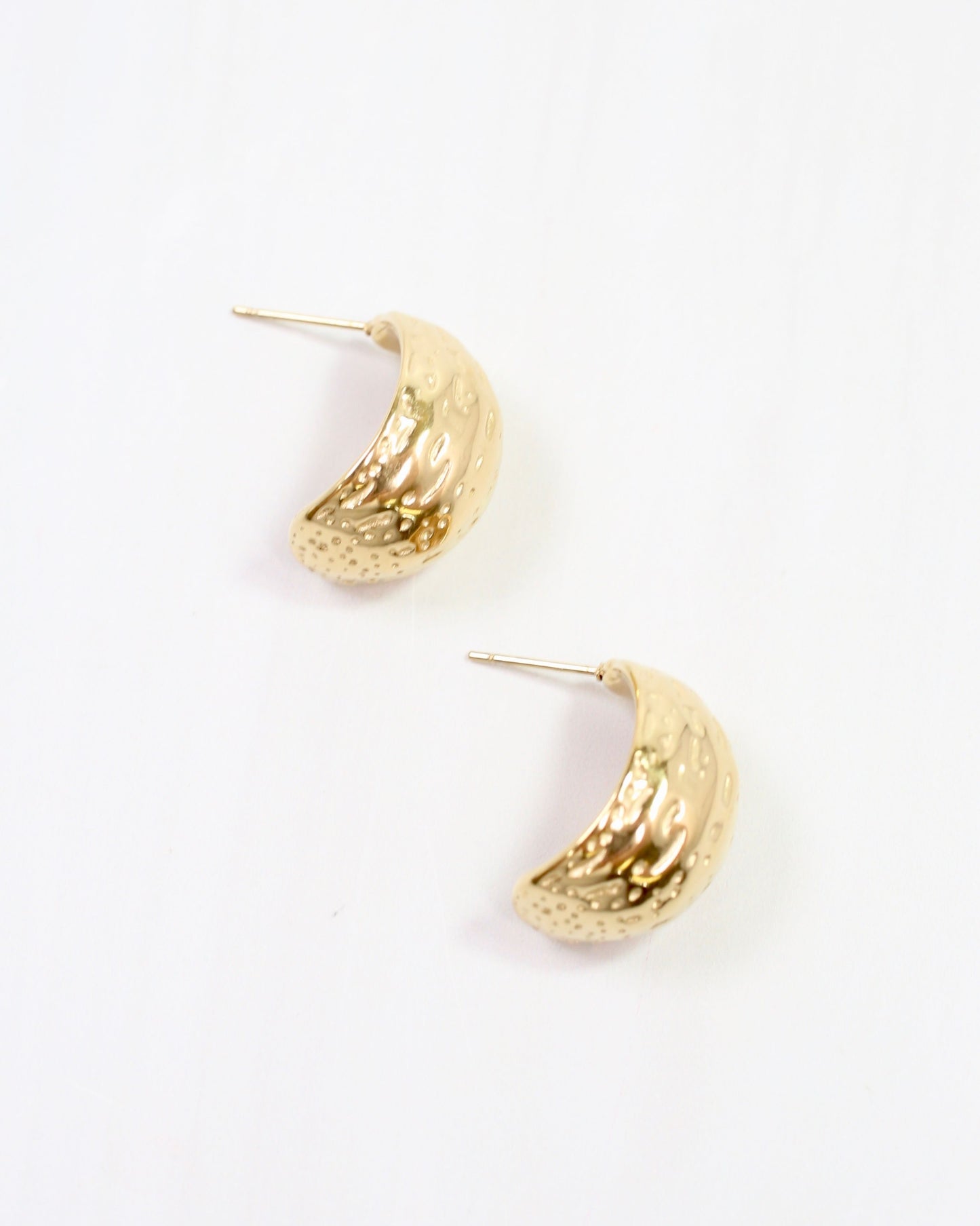 Alamosa Textured Hoop Earring Gold