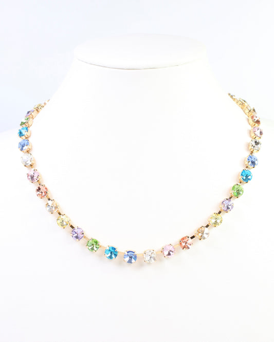 Melville Crystal  Necklace Lavender Multi