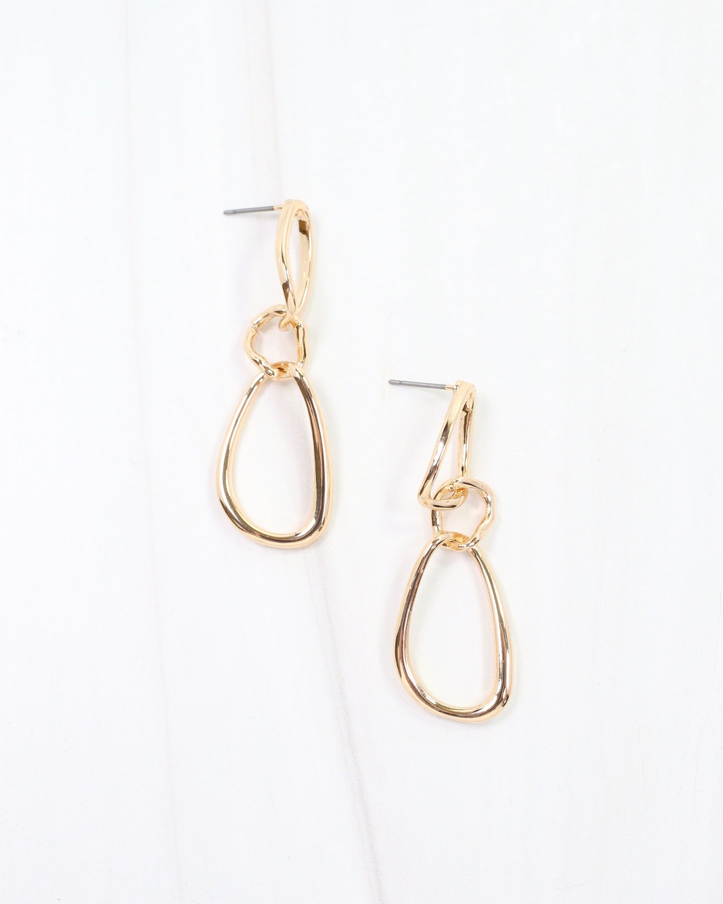 Edmond Dangle Link Earring Gold