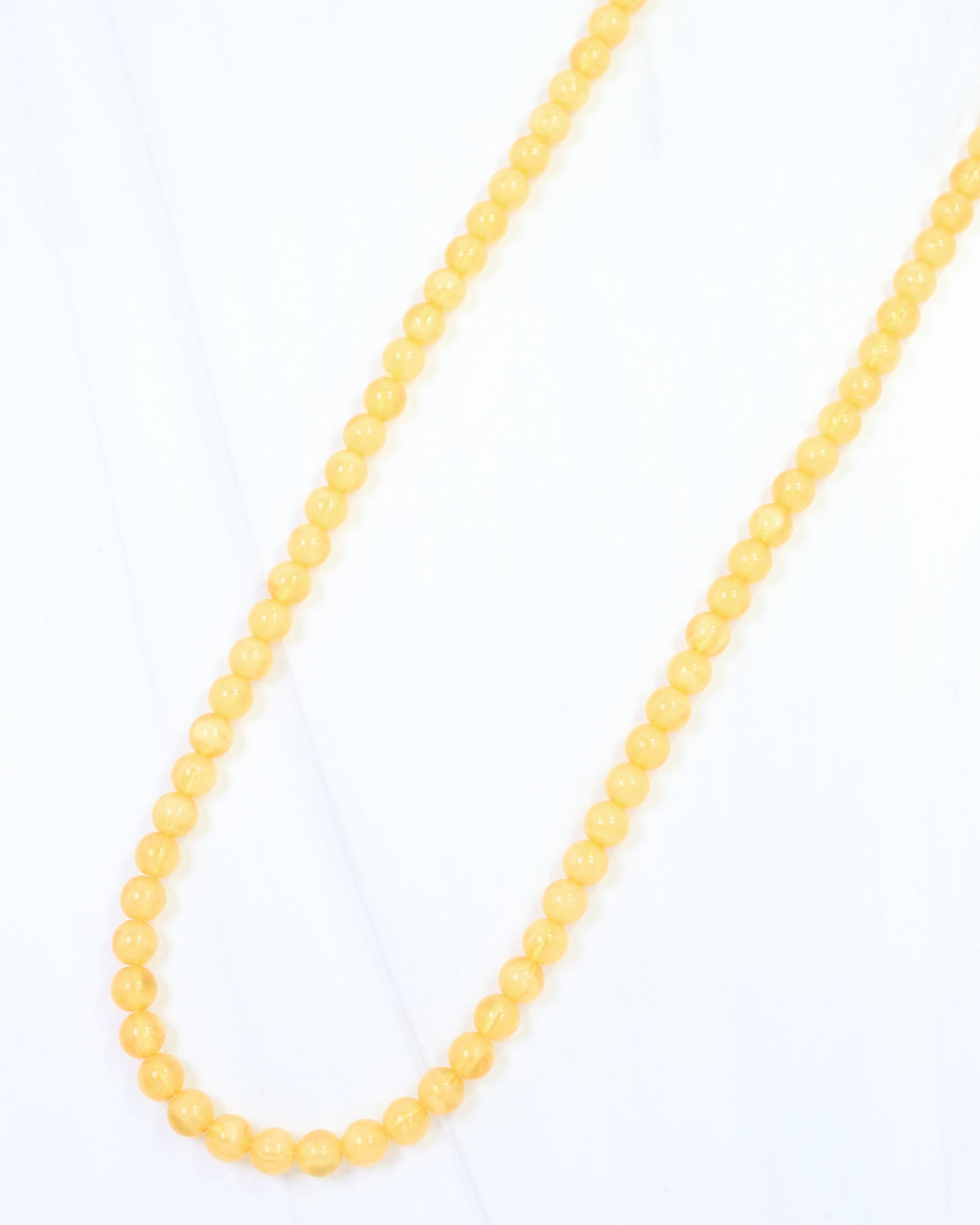 McEwen Long Beaded Necklace Mustard